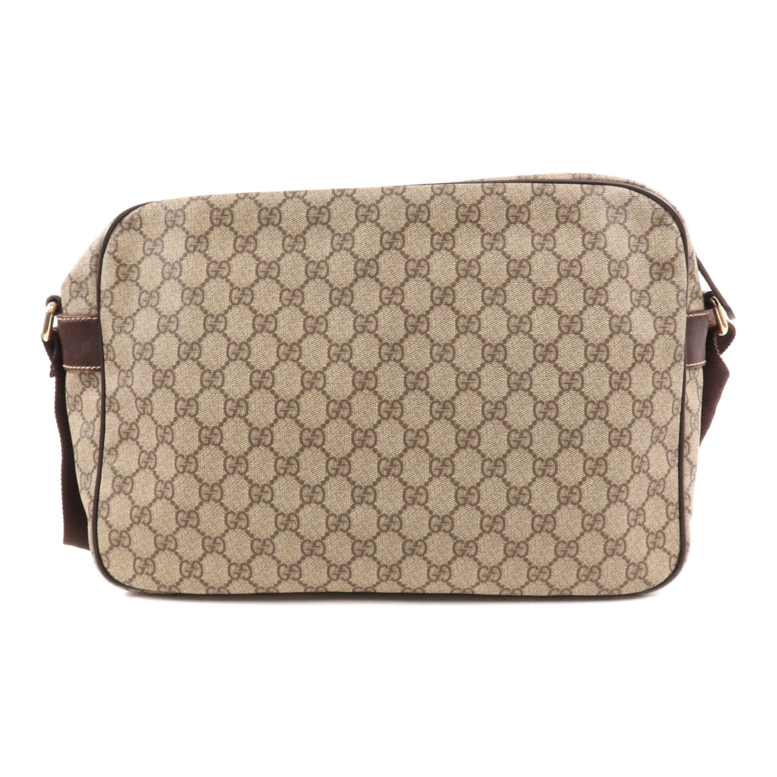 GUCCI 塗層帆布Shoulder Bag金扣肩背袋