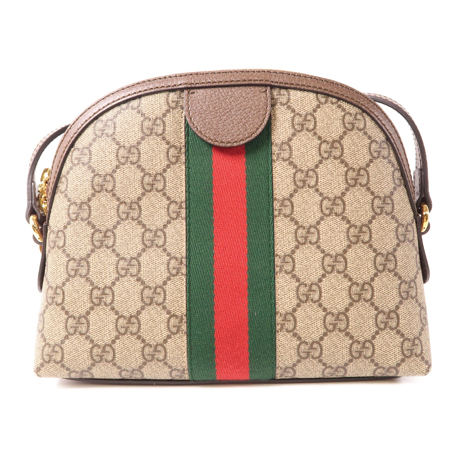 GUCCI 塗層帆布Ophidia GG金扣肩背袋