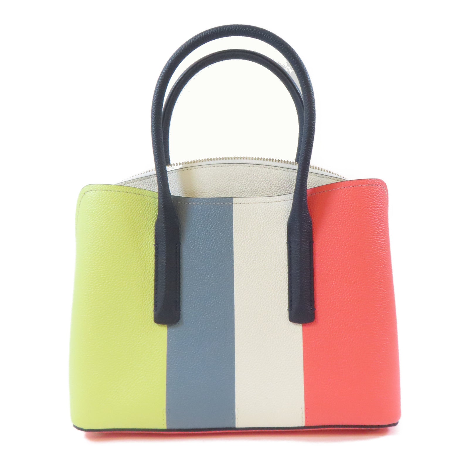 Kate Spade 牛皮皮革2Way Shoulder Bag銀扣手挽肩背兩用袋白色/粉橙色/黃色/淺藍色