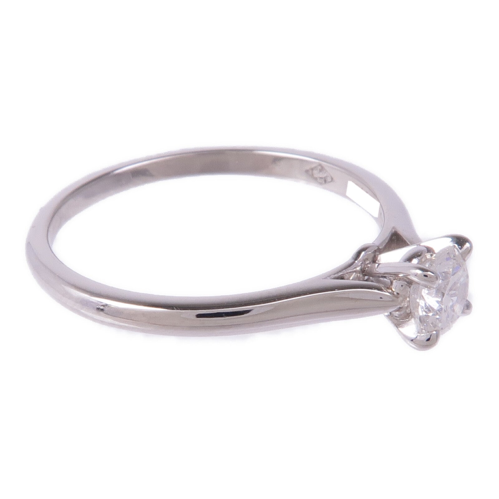 CARTIER PT950鉑金Diamond Engagement Ring鑽石戒指US#7.25