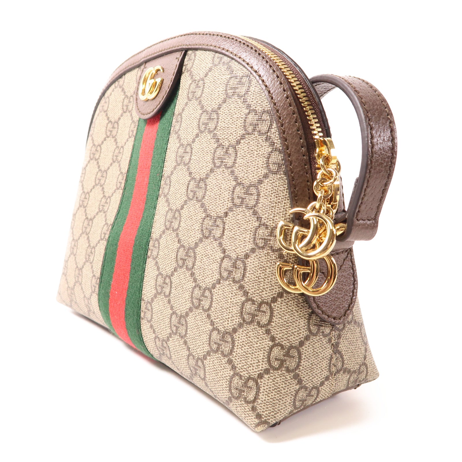 GUCCI 塗層帆布Ophidia GG金扣肩背袋