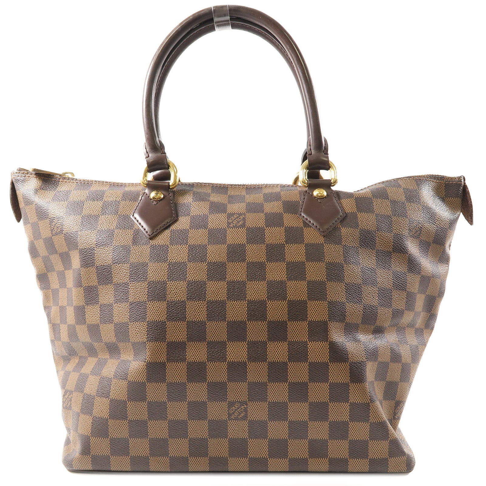 LOUIS VUITTON 【激減優惠】Damier Saleya MM金扣手挽袋/肩背袋啡色