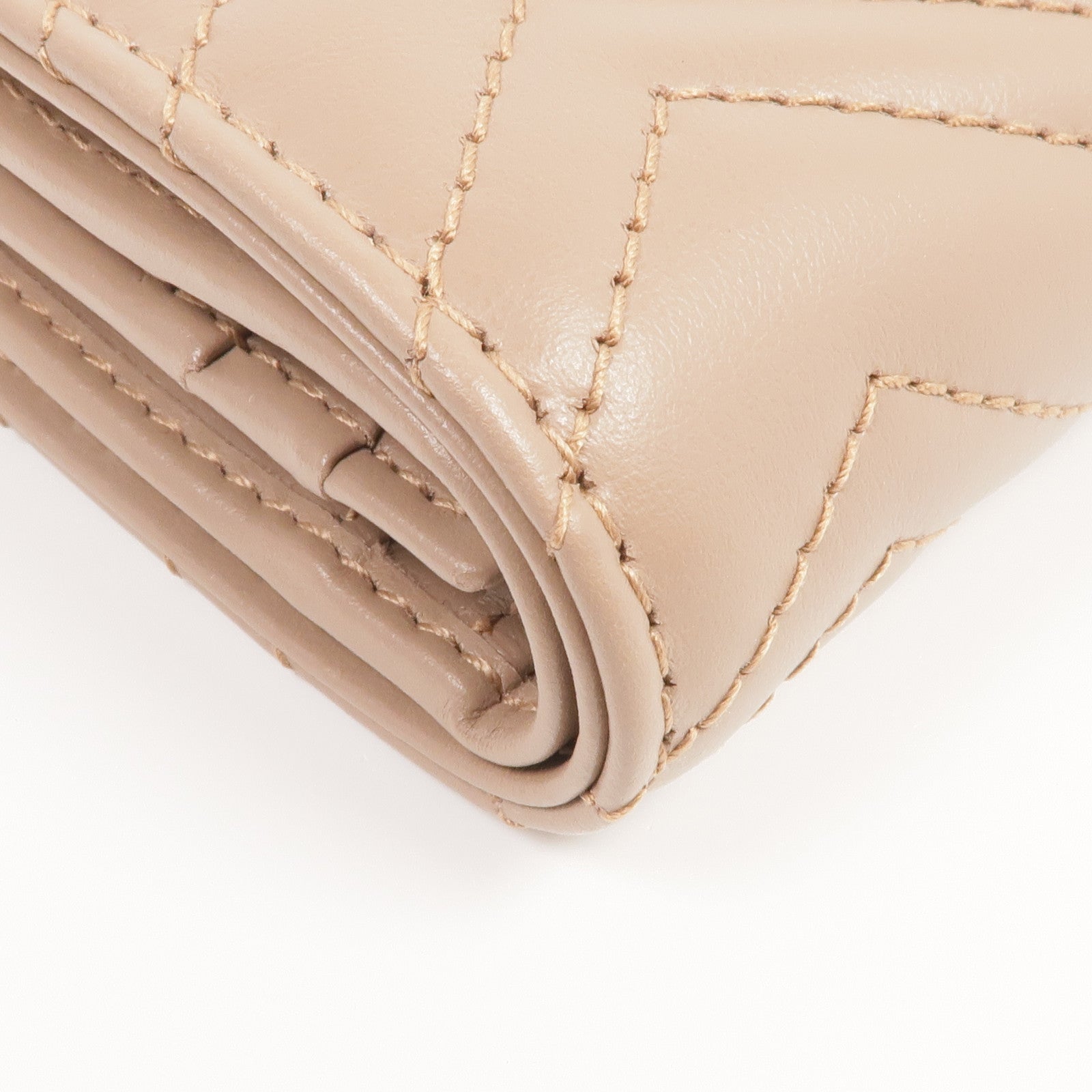 GUCCI 牛皮皮革GG Marmont Card Case Wallet金扣錢包