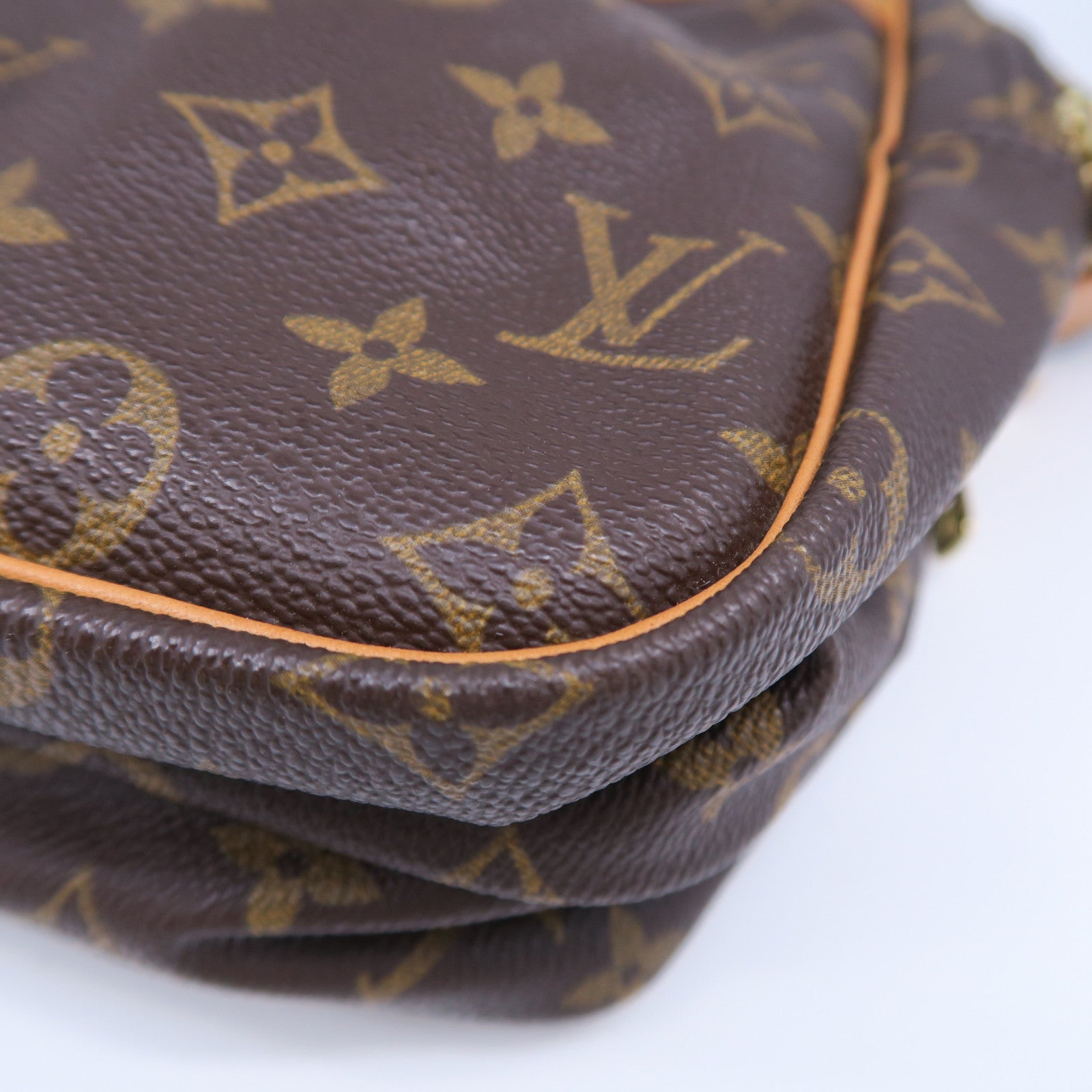 LOUIS VUITTON 【激減優惠】Monogram Reporter GM金扣肩背袋啡色