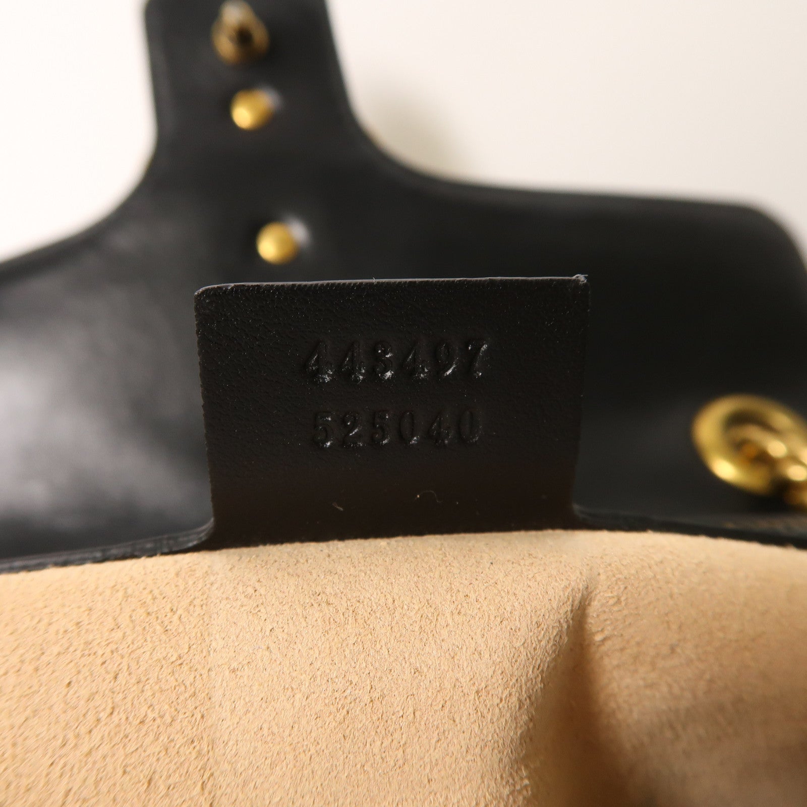 GUCCI 牛皮皮革GG Marmont金扣鏈帶肩背袋黑色
