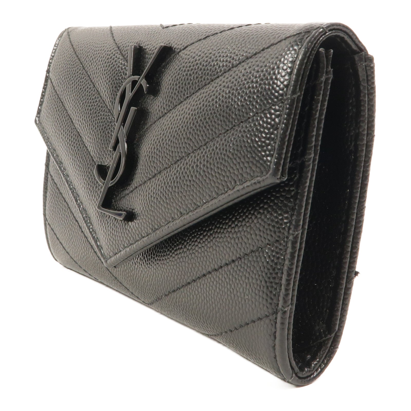 SAINT LAURENT 牛皮皮革Small Envelope Wallet錢包