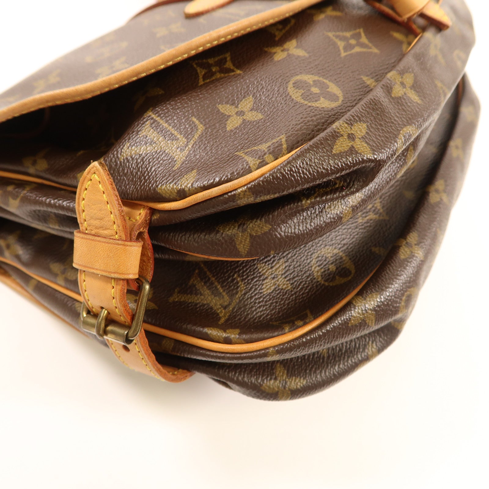 LOUIS VUITTON【激減優惠】 Monogram Saumur 30金扣肩背袋