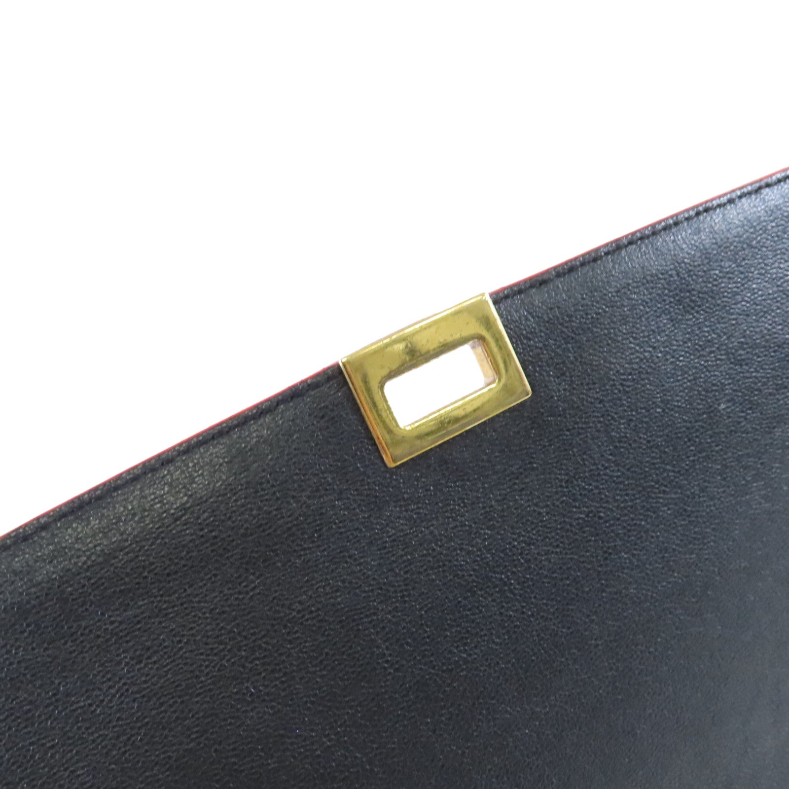 CELINE 牛皮皮革Trapeze 2Way Shoulder Bag金扣手挽肩背兩用袋紅色/黑色/啡色