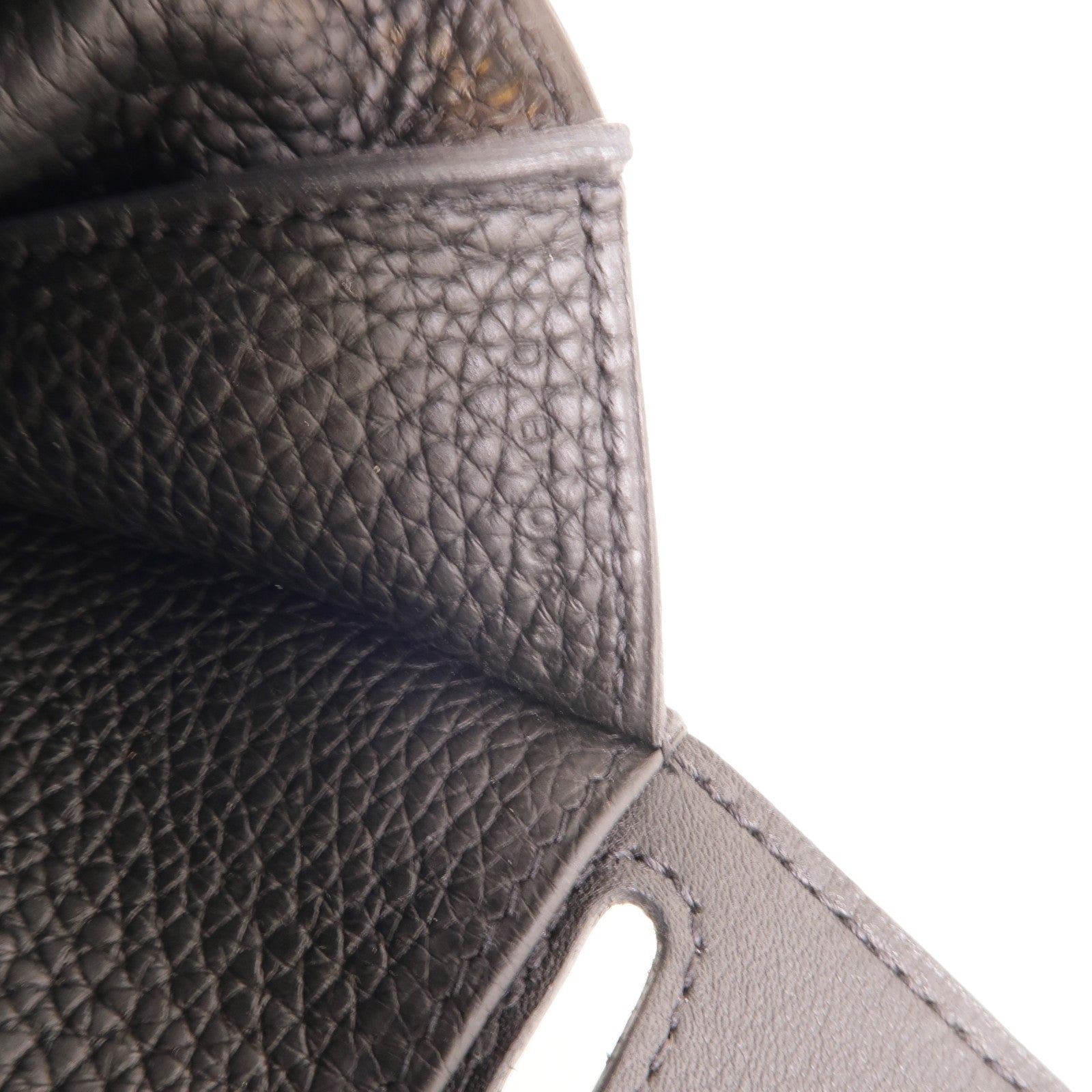 HERMES Clemence皮革Halzan 31手挽肩背兩用袋Blue Nuit