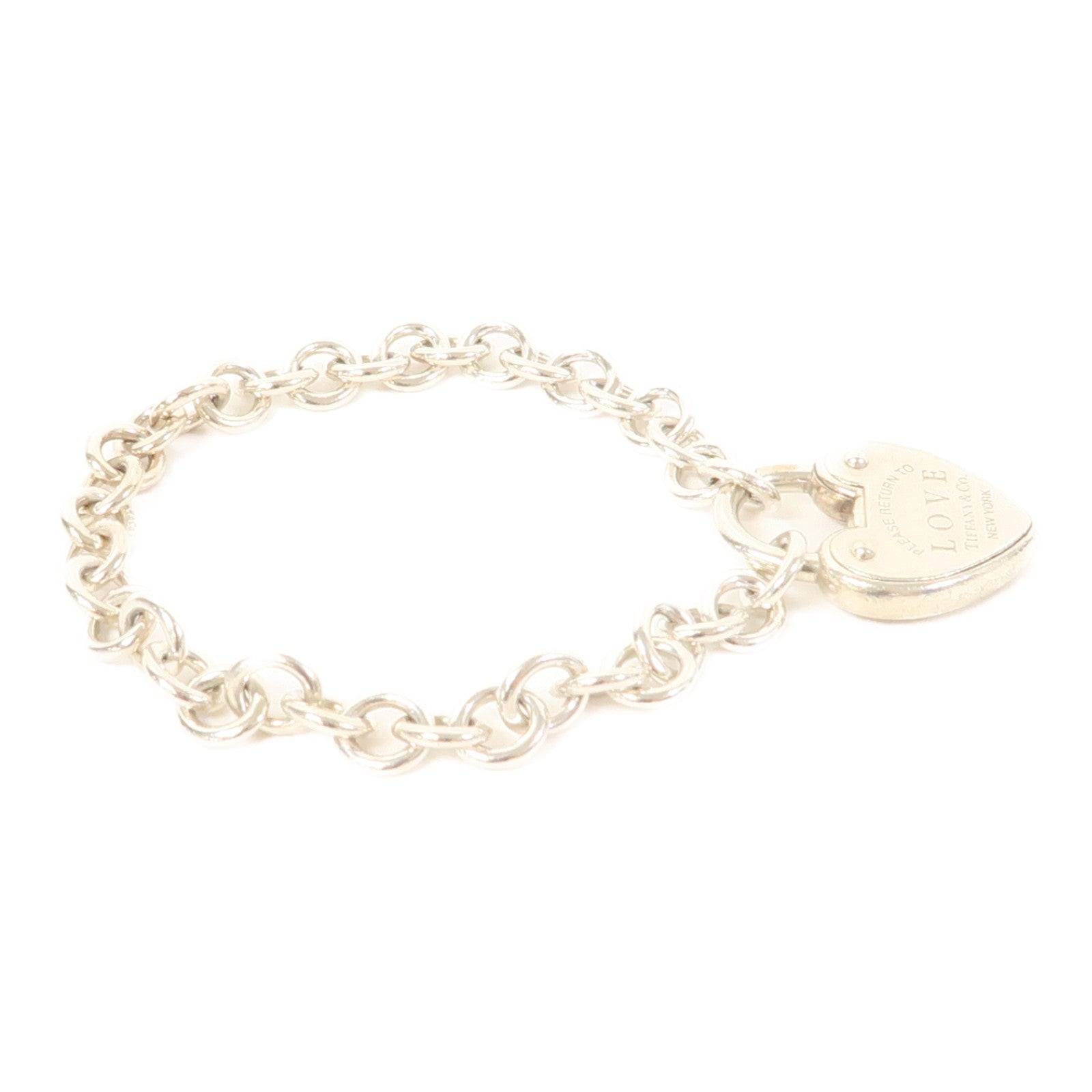 TIFFANY＆CO 925純銀Return to Tiffany Love Lock Bracelet手鏈