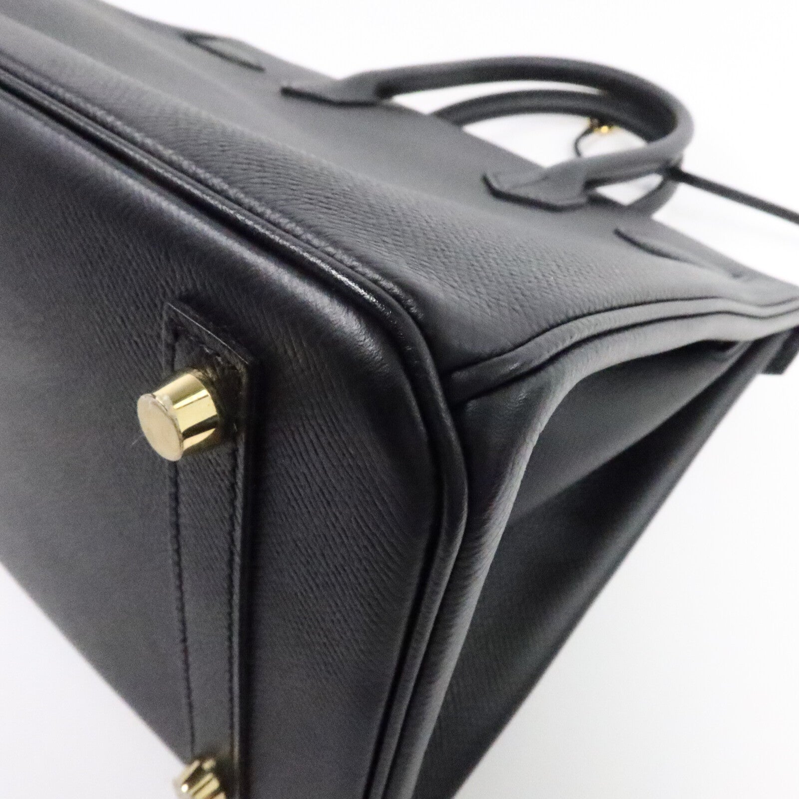HERMES Epsom皮革Birkin 30手挽袋Noir