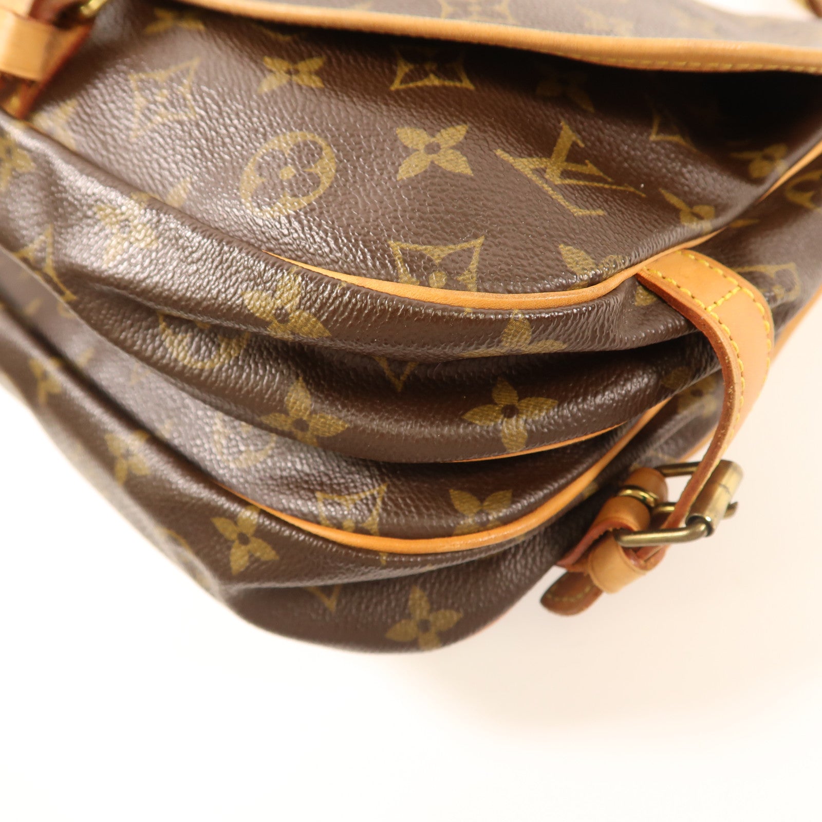 LOUIS VUITTON【激減優惠】 Monogram Saumur 30金扣肩背袋
