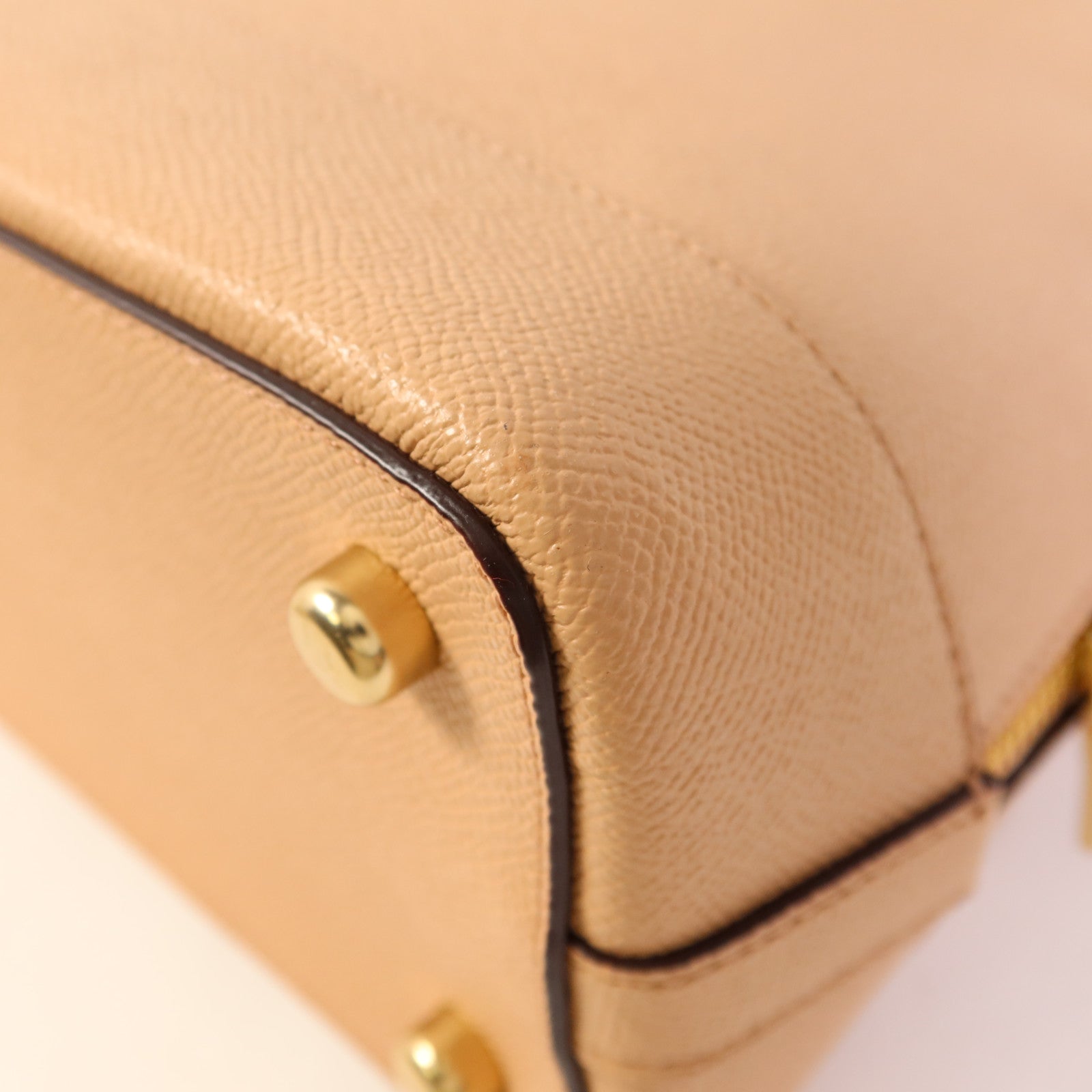 COACH 牛皮皮革2 Way Shoulder Bag金扣手挽肩背兩用袋