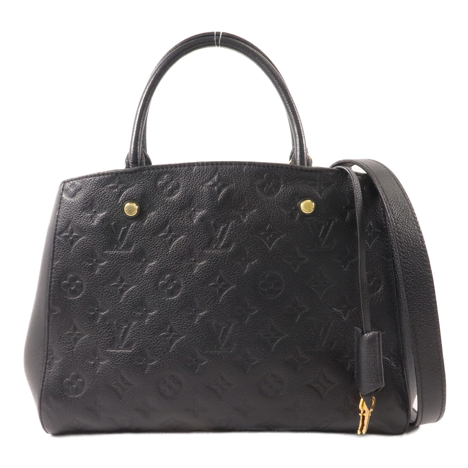 LOUIS VUITTON Monogram Empreinte Montaigne MM手挽肩背兩用袋