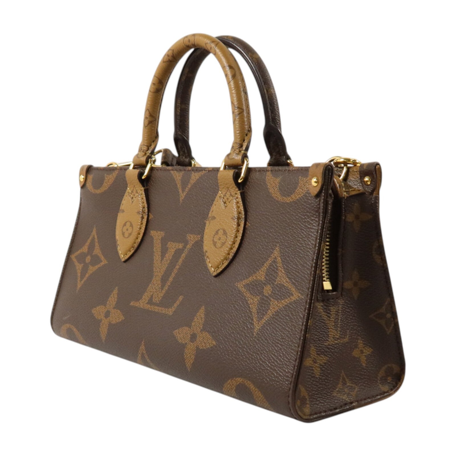 LOUIS VUITTON Monogram Reverse On The Go East West金扣手挽肩背兩用包袋