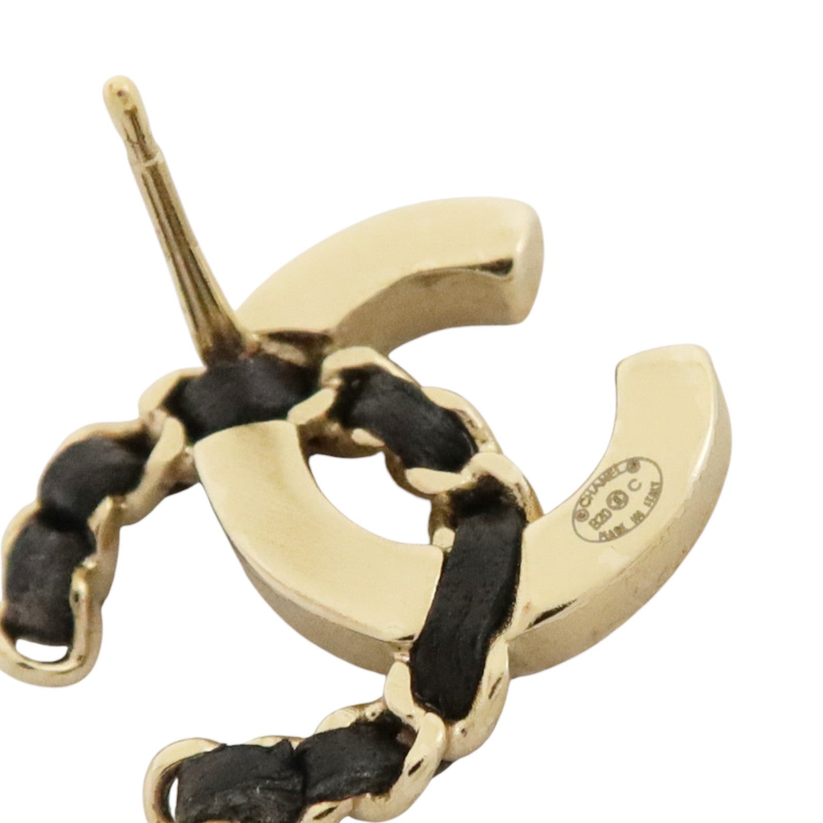 CHANEL 金屬/皮革Earrings耳環