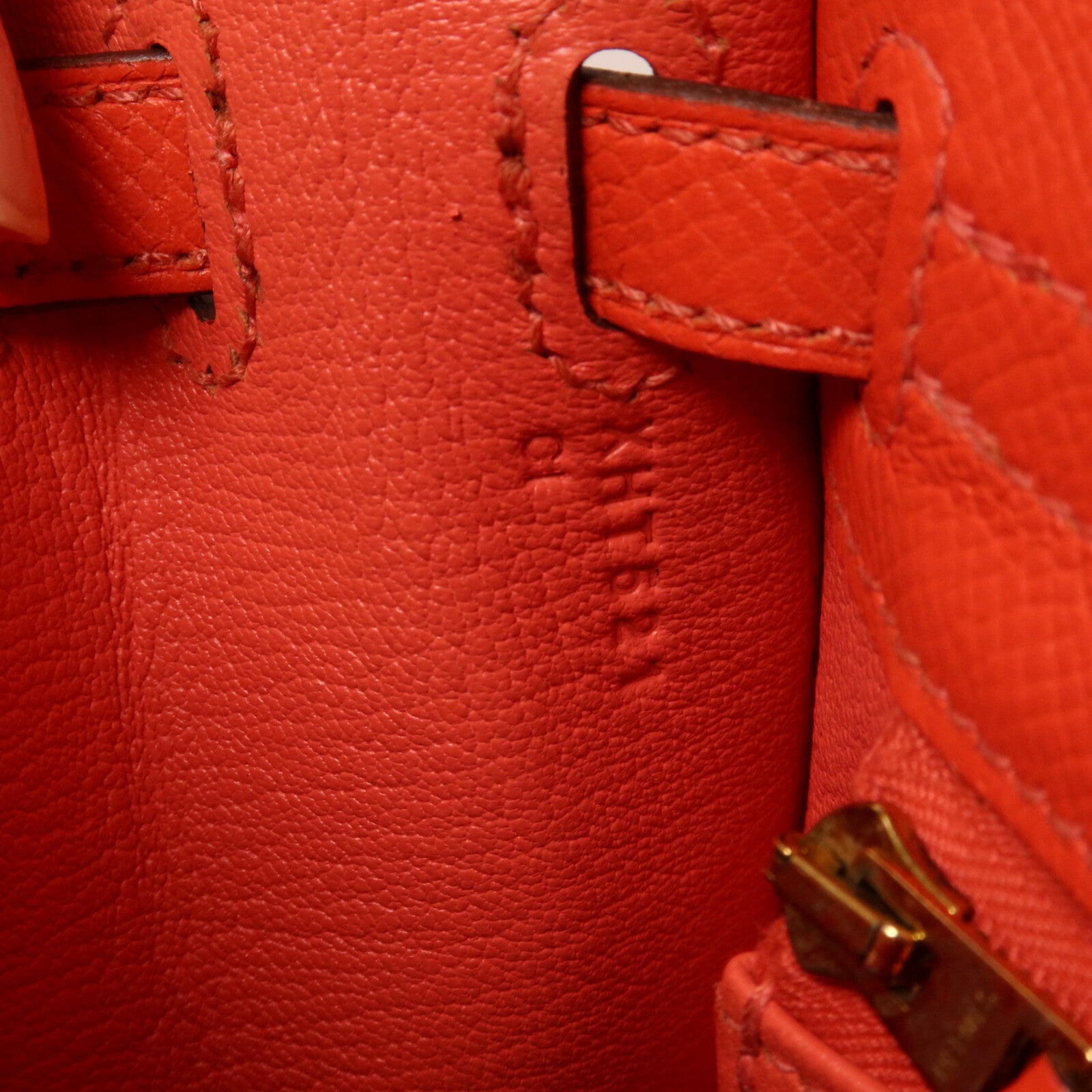 HERMES Epsom皮革Kelly 25手挽肩背兩用袋Rouge Tomate