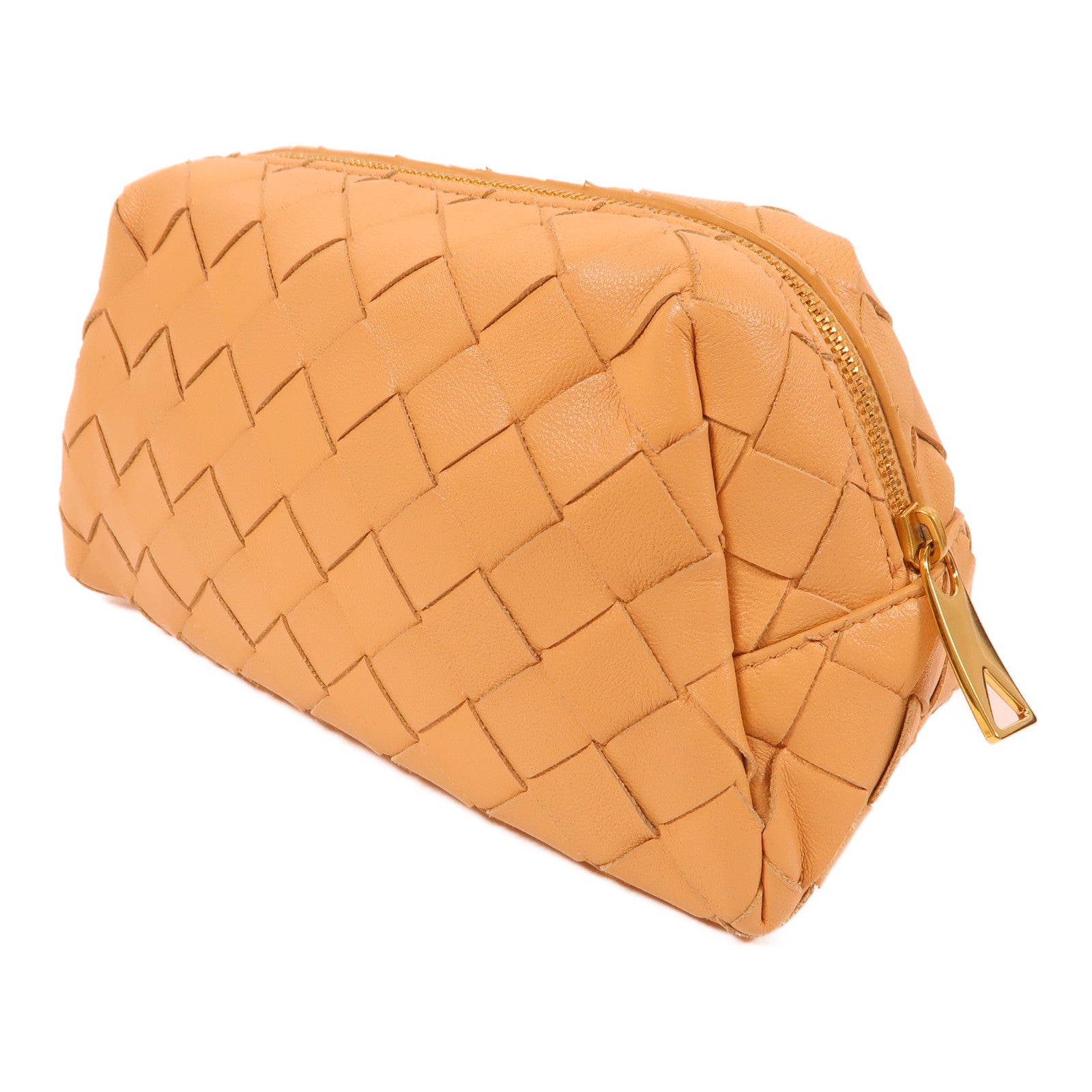 BOTTEGA VENETA 【激減優惠】羊皮皮革Pouch金扣化妝袋