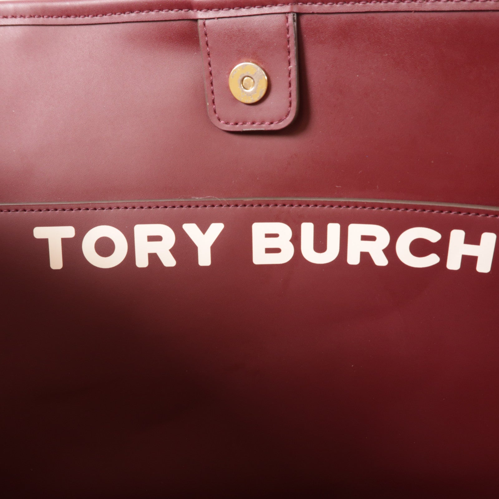 Tory Burch 塗層帆布Tote Bag金扣手挽袋