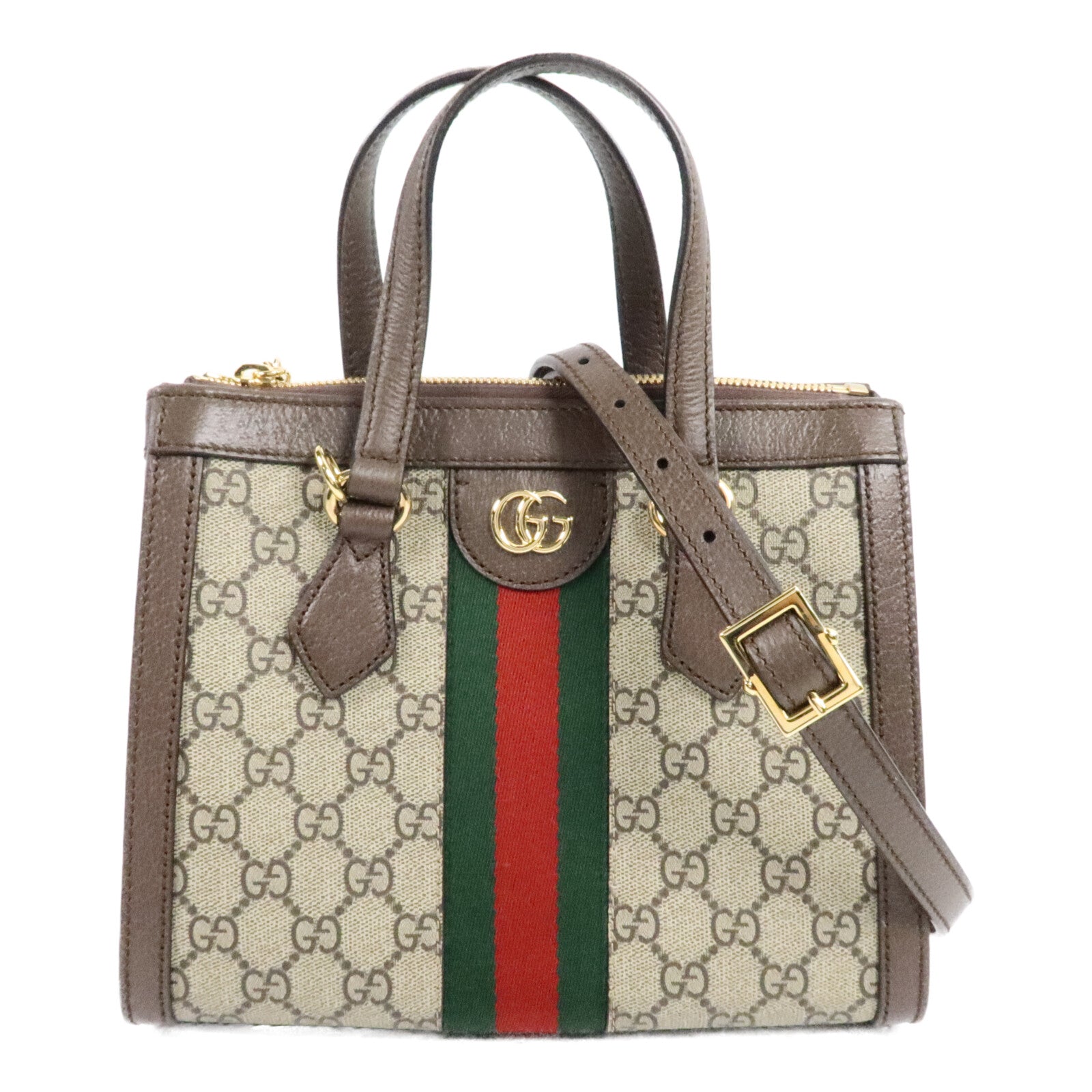 GUCCI 塗層帆布Ophidia Small Tote手挽肩背兩用袋