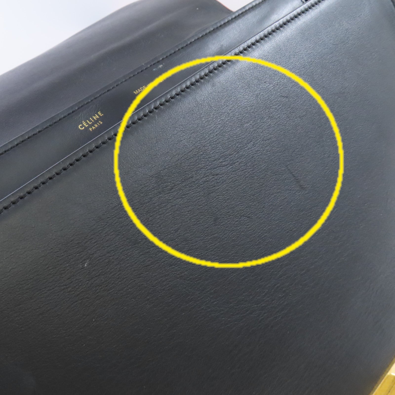 CELINE 牛皮皮革Trapeze 2Way Shoulder Bag金扣手挽肩背兩用袋紅色/黑色/啡色