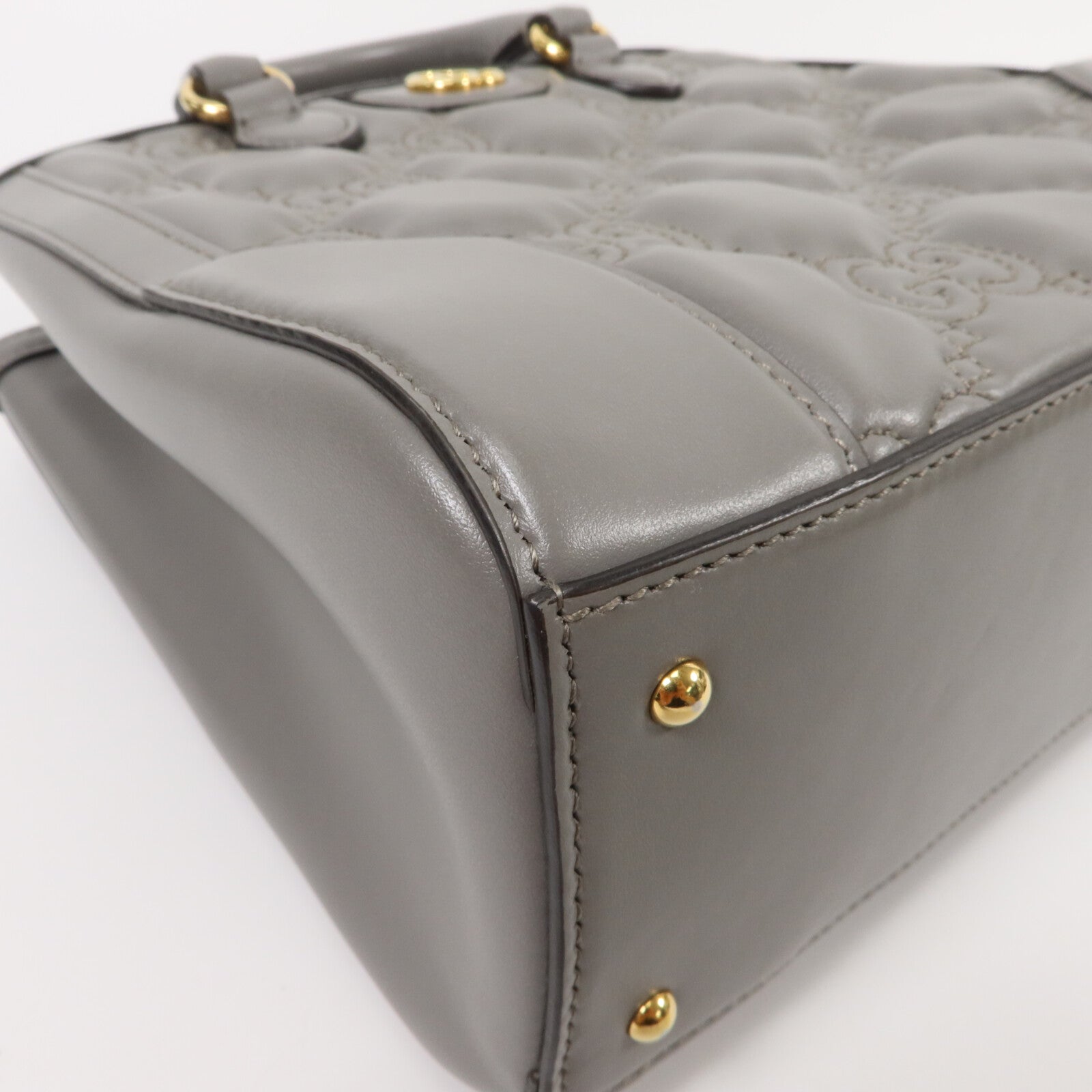 GUCCI 牛皮皮革GG Matelasse Mini Top Handle手挽肩背兩用袋