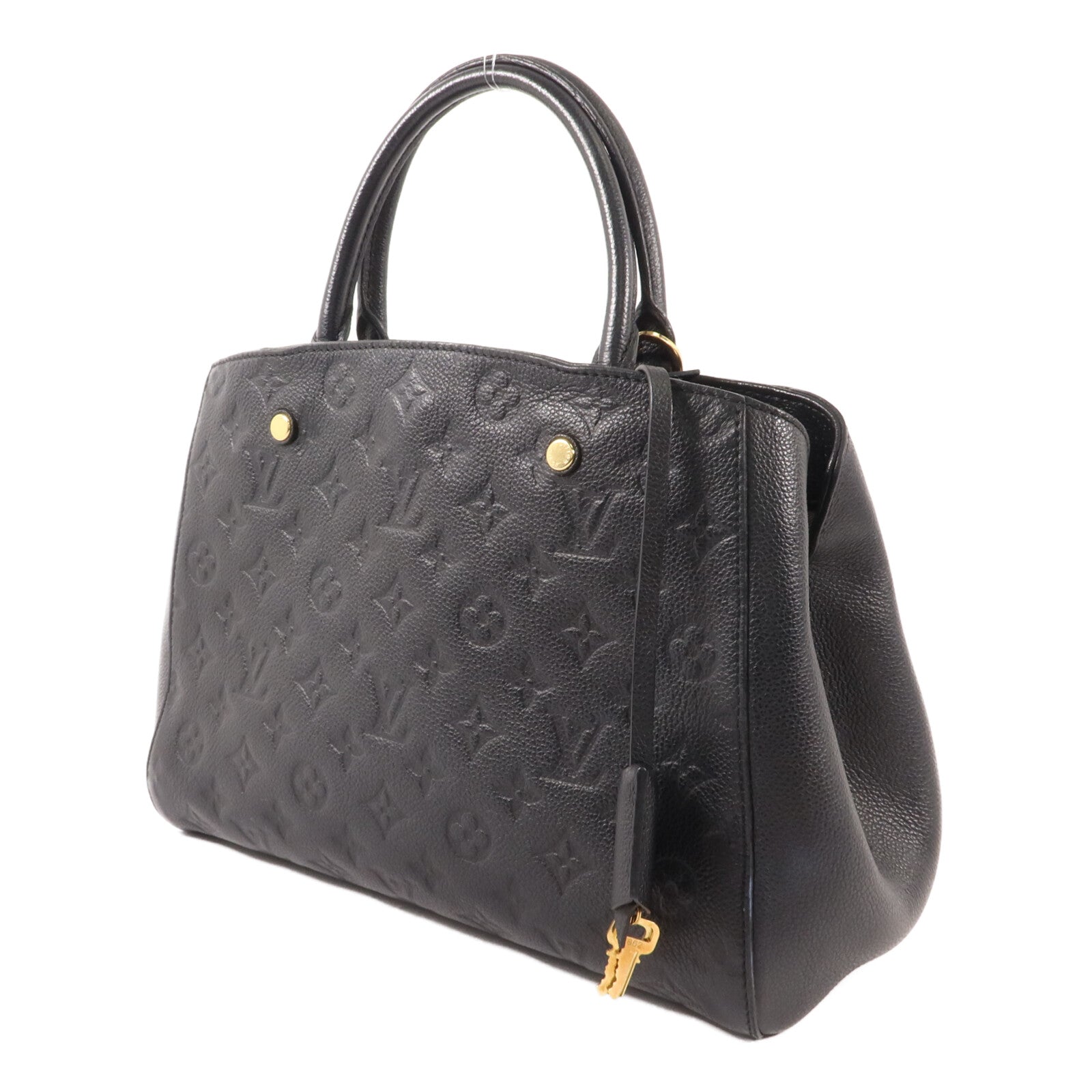 LOUIS VUITTON Monogram Empreinte Montaigne MM手挽肩背兩用袋