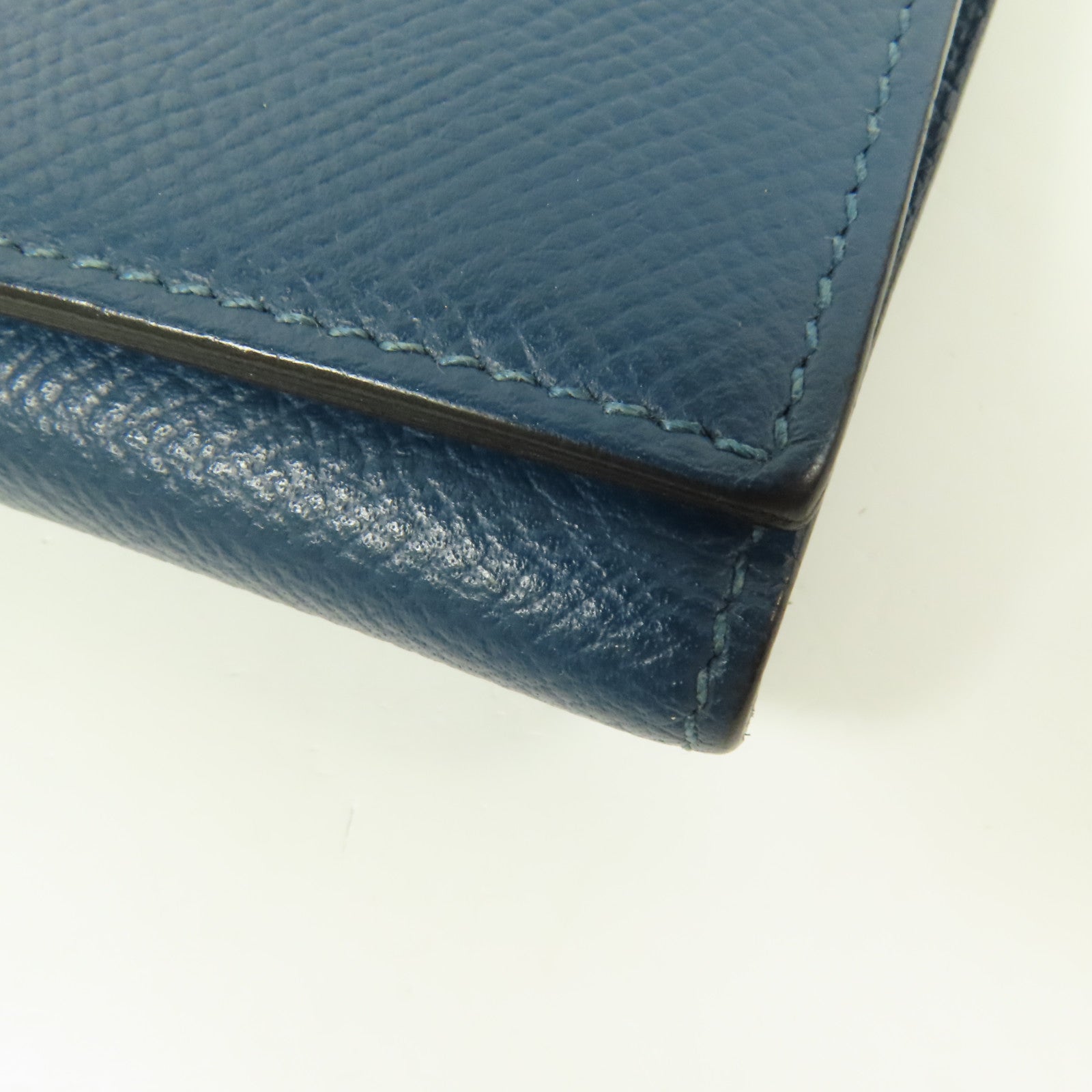 HERMES Epsom皮革Bearn Trifold Wallet銀扣長錢包