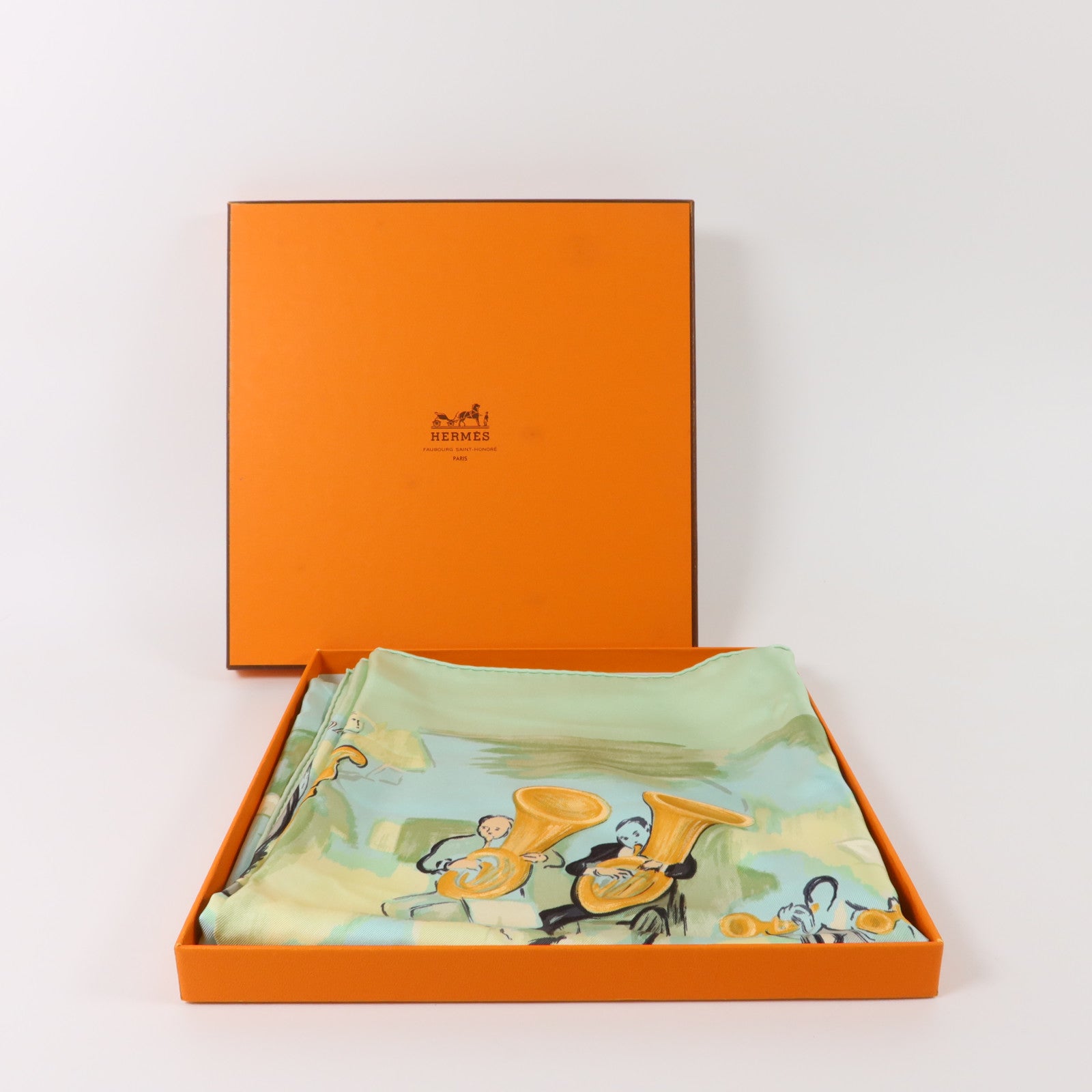 HERMES 絲質Scarf 90X90絲巾