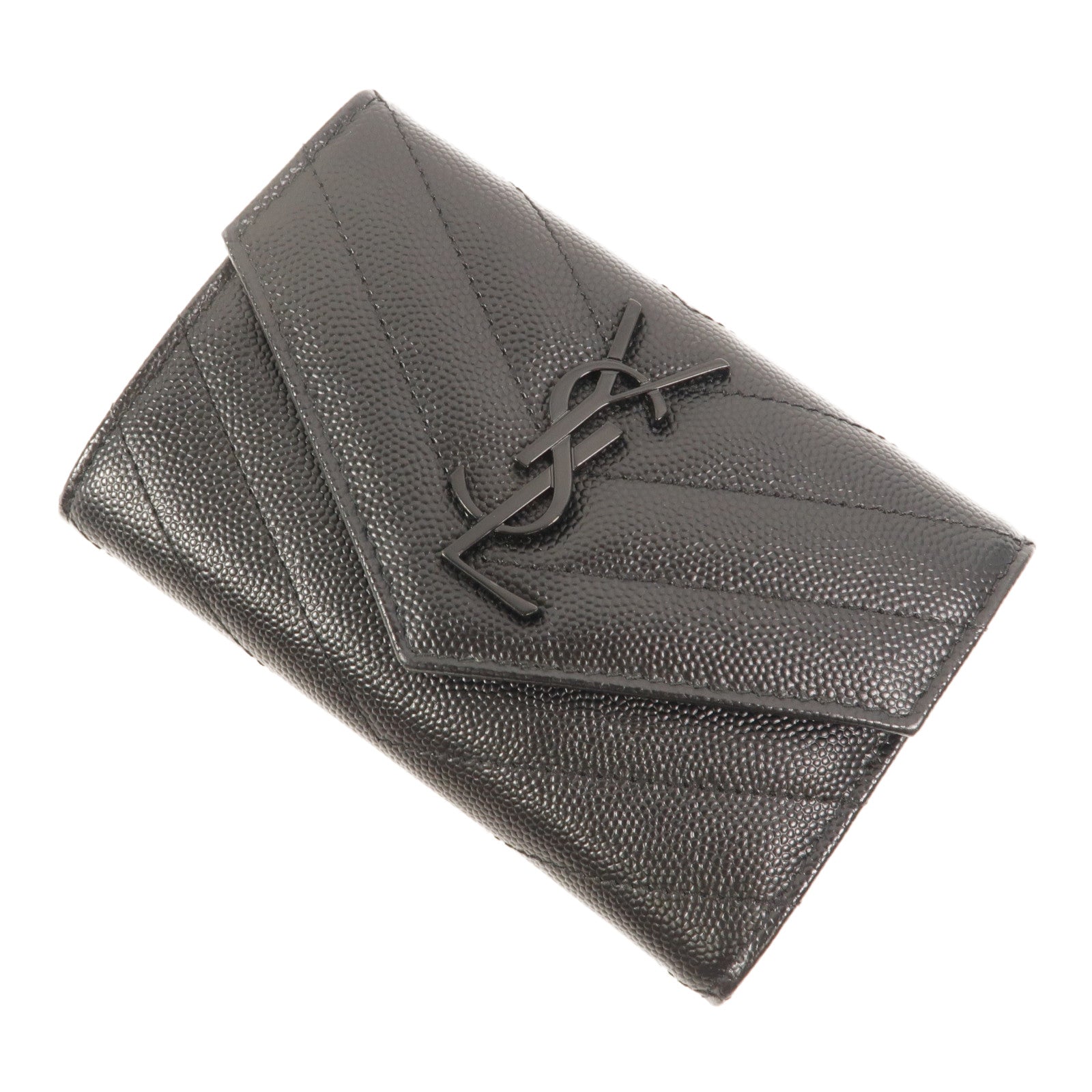 SAINT LAURENT 牛皮皮革Small Envelope Wallet錢包