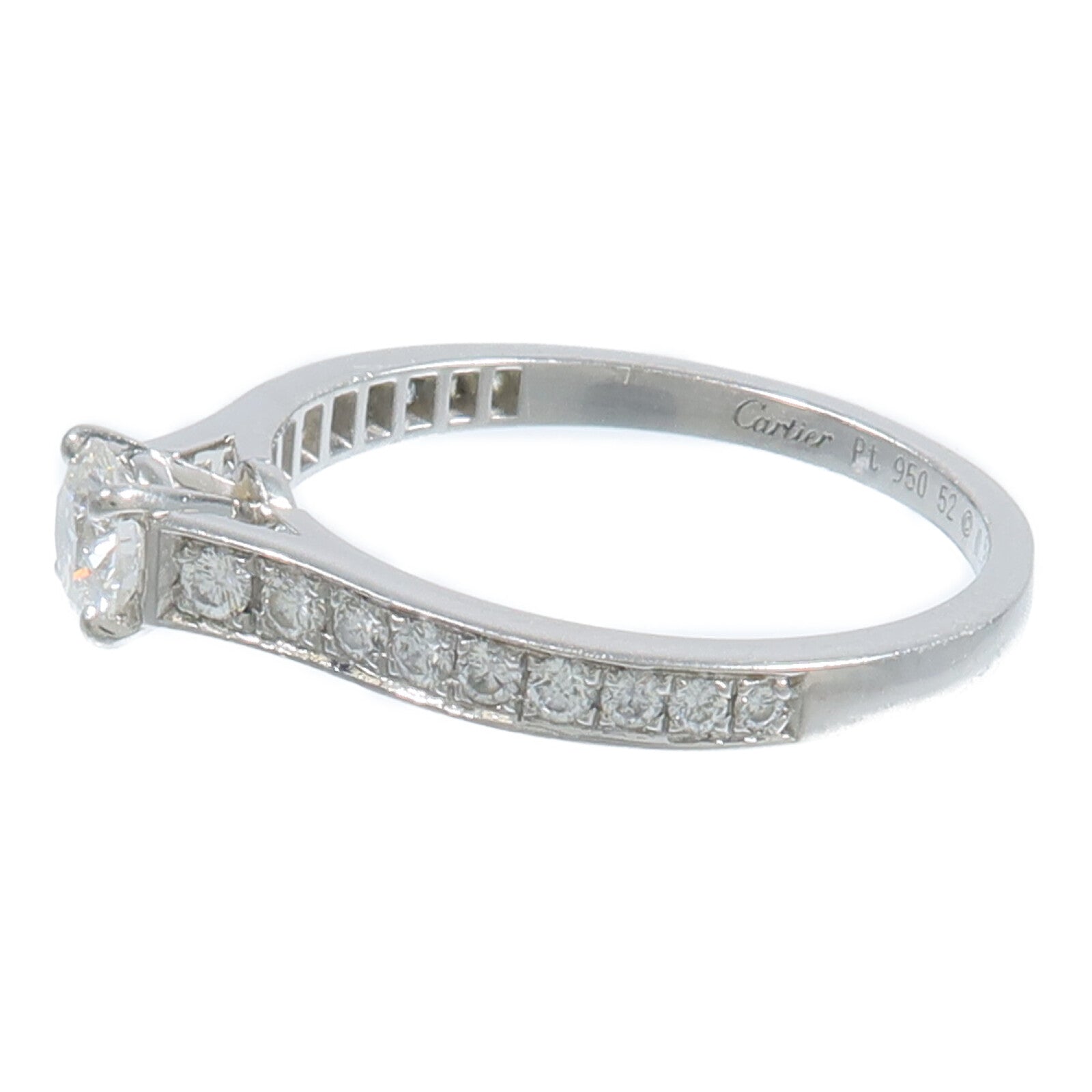 CARTIER PT950鉑金Solitaire 1895鑽石戒指