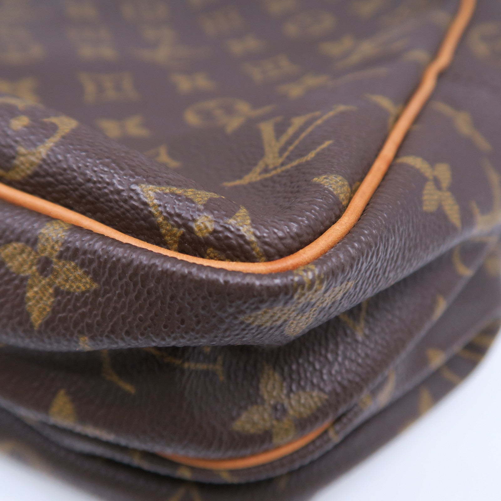 LOUIS VUITTON 【激減優惠】Monogram Reporter GM金扣肩背袋啡色