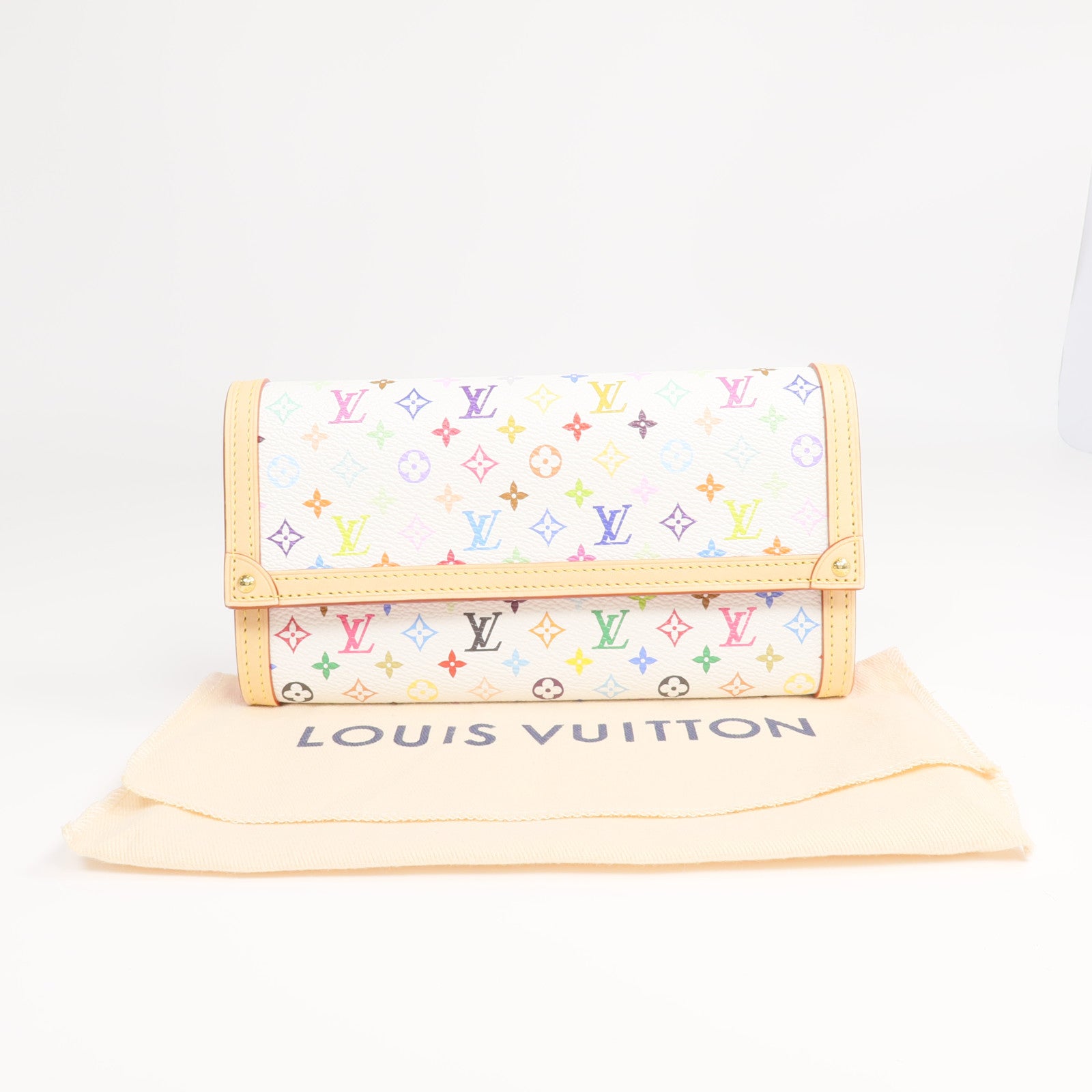 LOUIS VUITTON Monogram Multicolore LV x TM Sarah Wallet金扣長錢包
