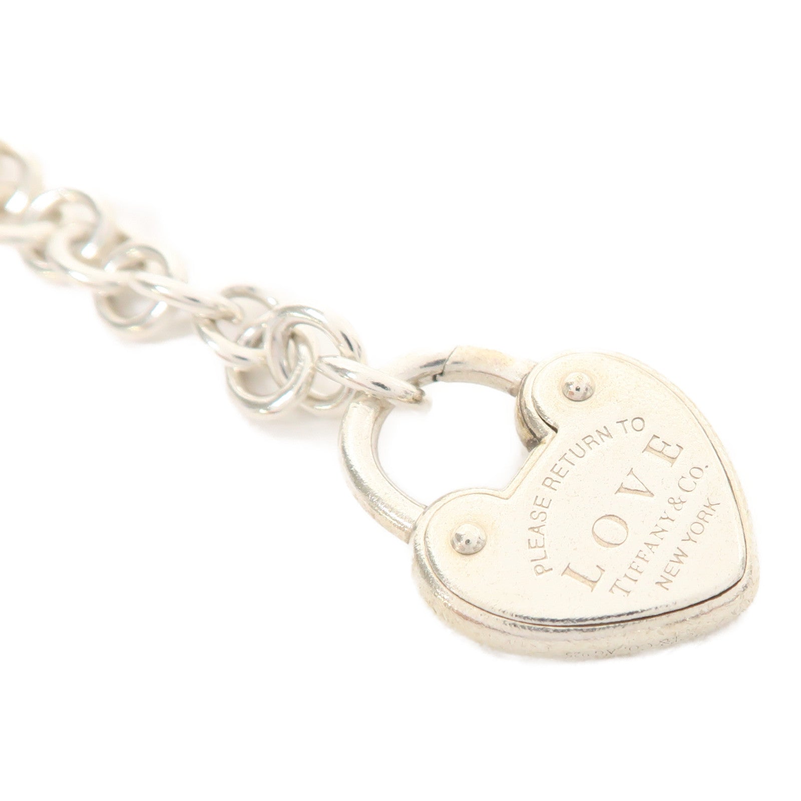 TIFFANY＆CO 925純銀Return to Tiffany Love Lock Bracelet手鏈