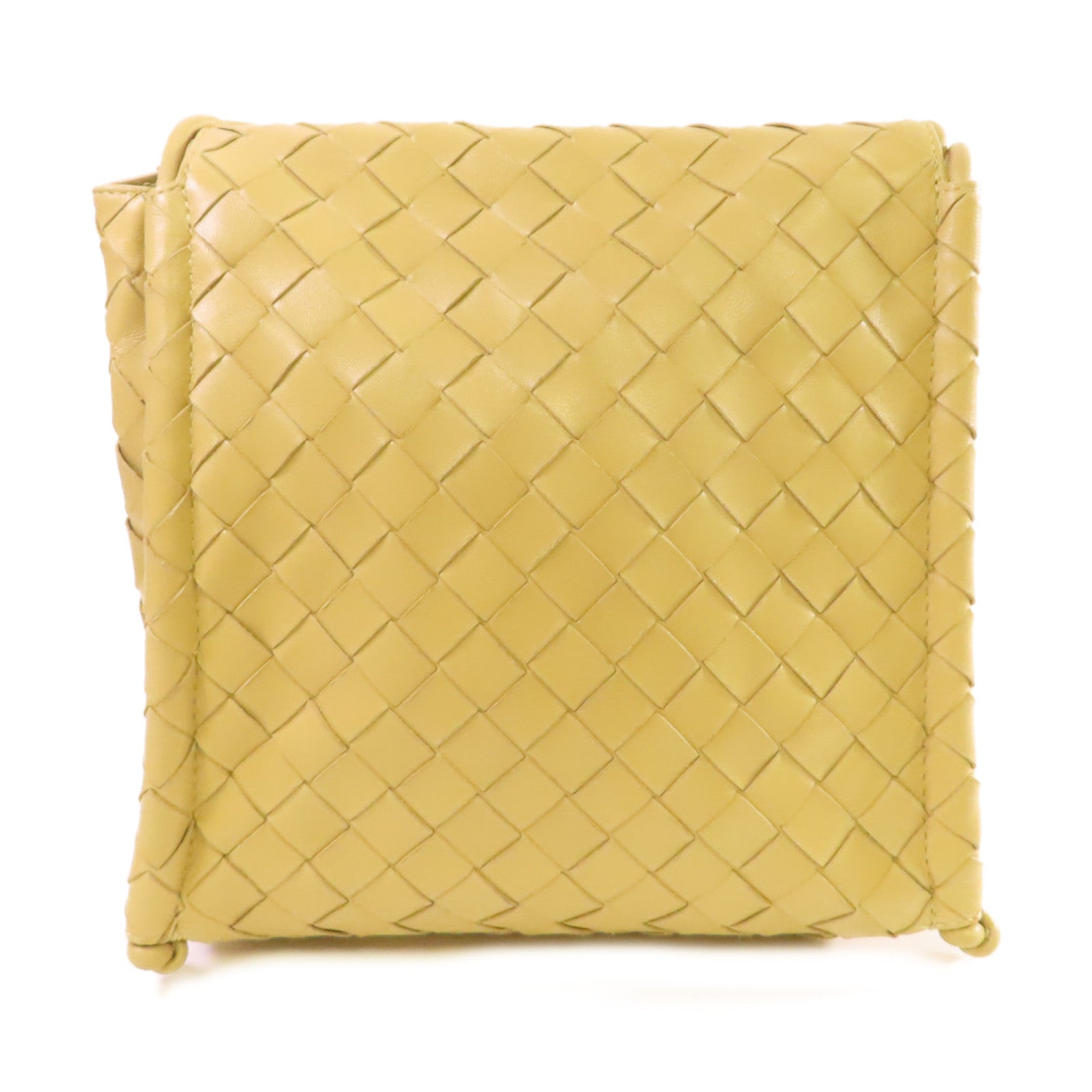 BOTTEGA VENETA 織紋皮革Shoulder Bag肩背袋黃色
