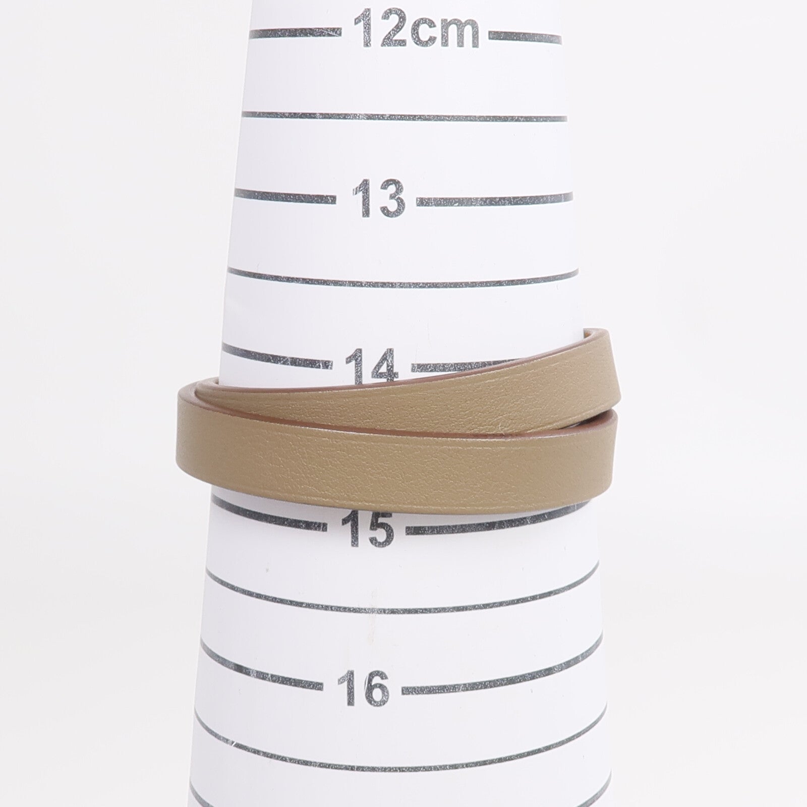 HERMES Swift皮革Mini Kelly Double Tour Bracelet金扣手帶Etoupe