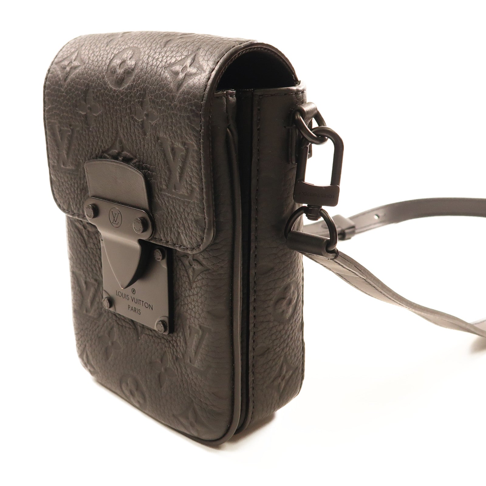 LOUIS VUITTON Monogram Taurillon S-Lock Vertical Wearable肩背袋