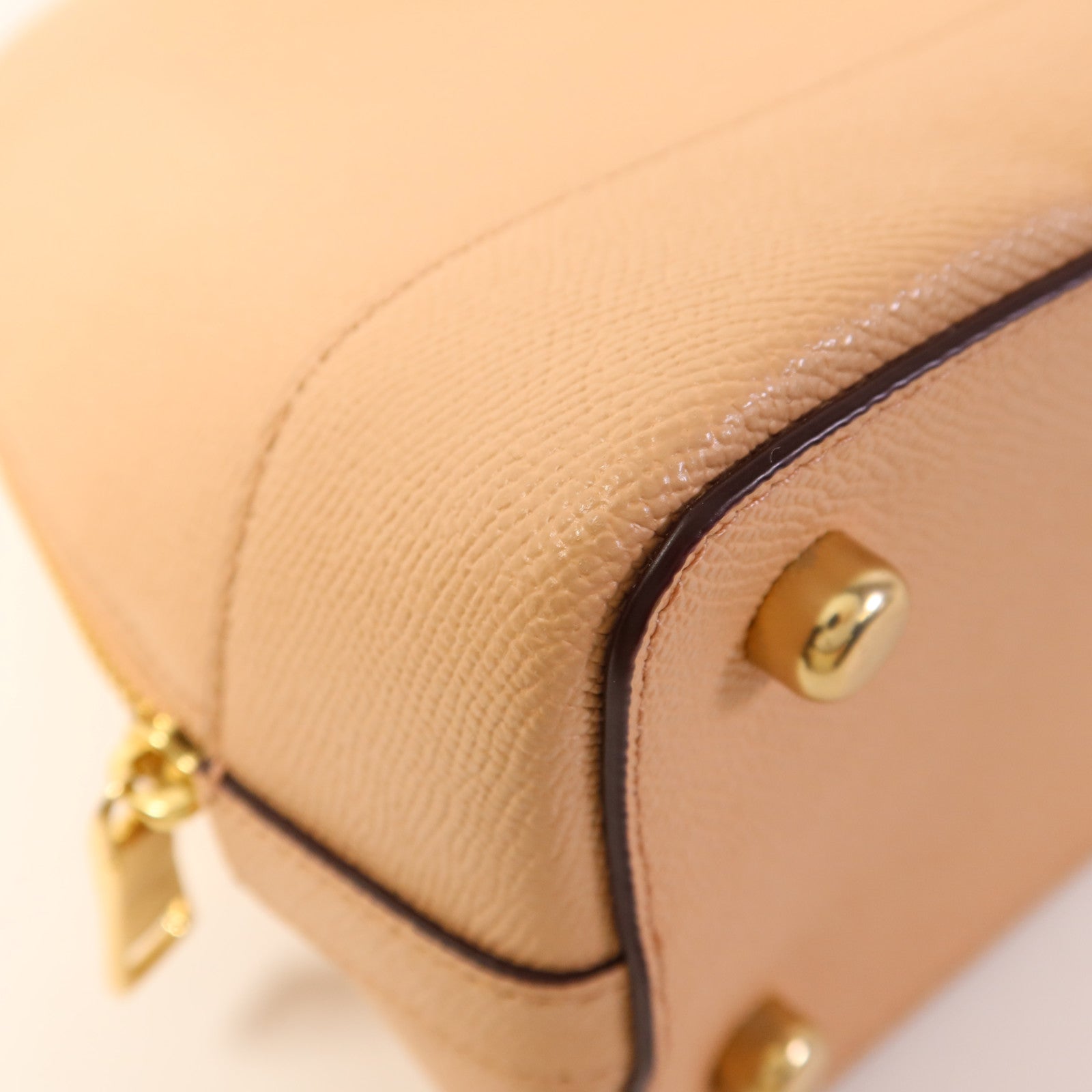 COACH 【激減優惠】牛皮皮革2 Way Shoulder Bag金扣手挽肩背兩用袋