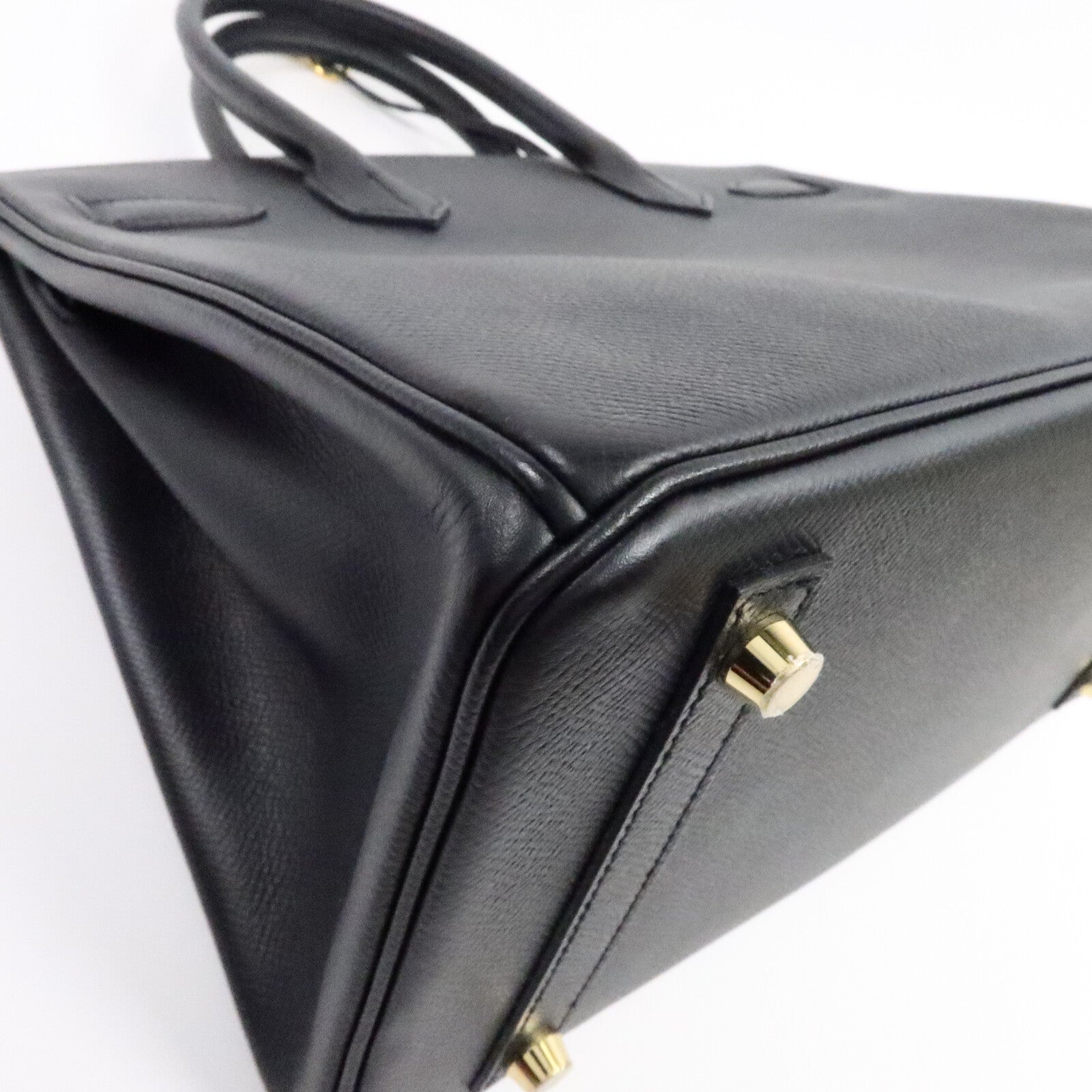 HERMES Epsom皮革Birkin 30手挽袋Noir