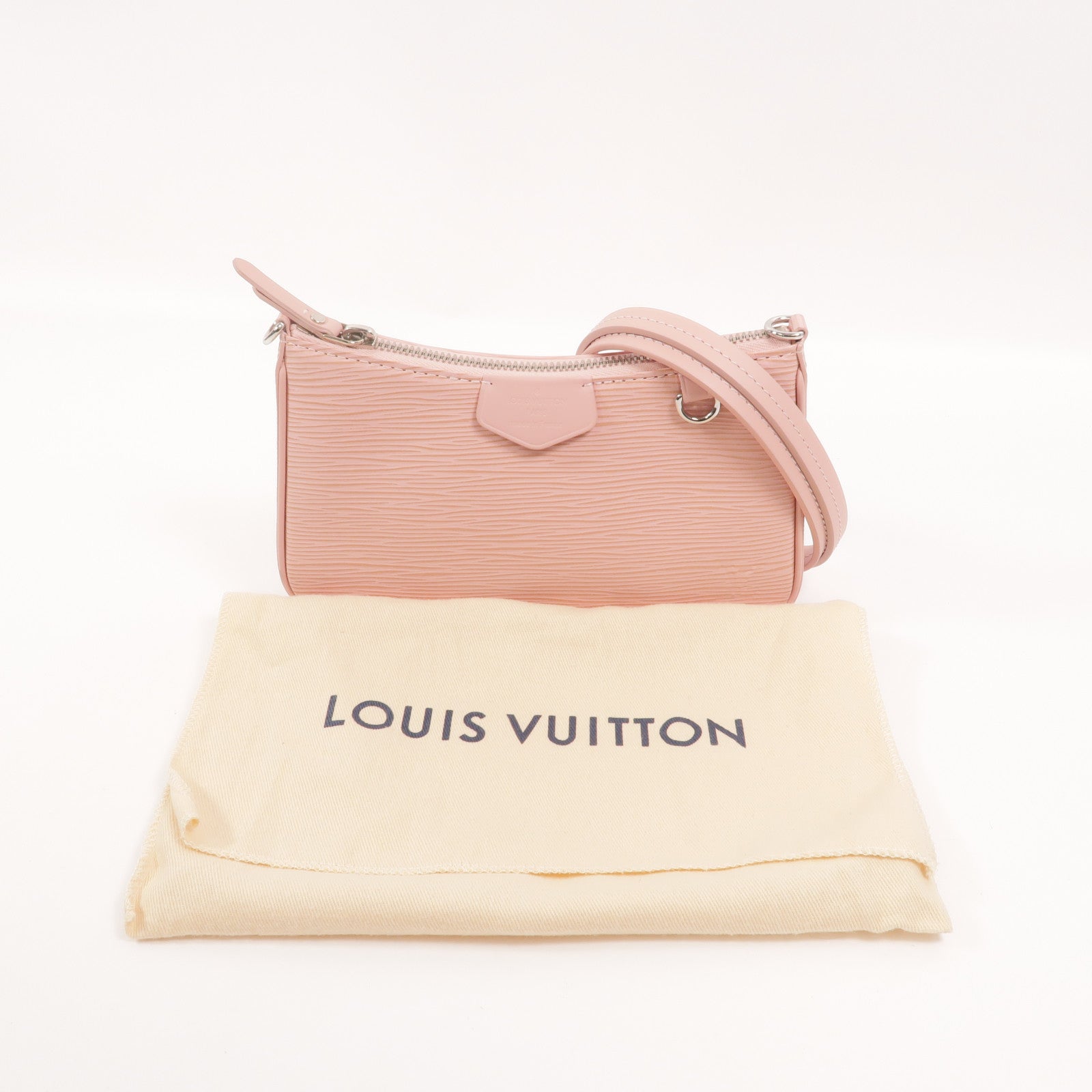 LOUIS VUITTON Epi Easy Pouch Strap鏈帶肩背袋
