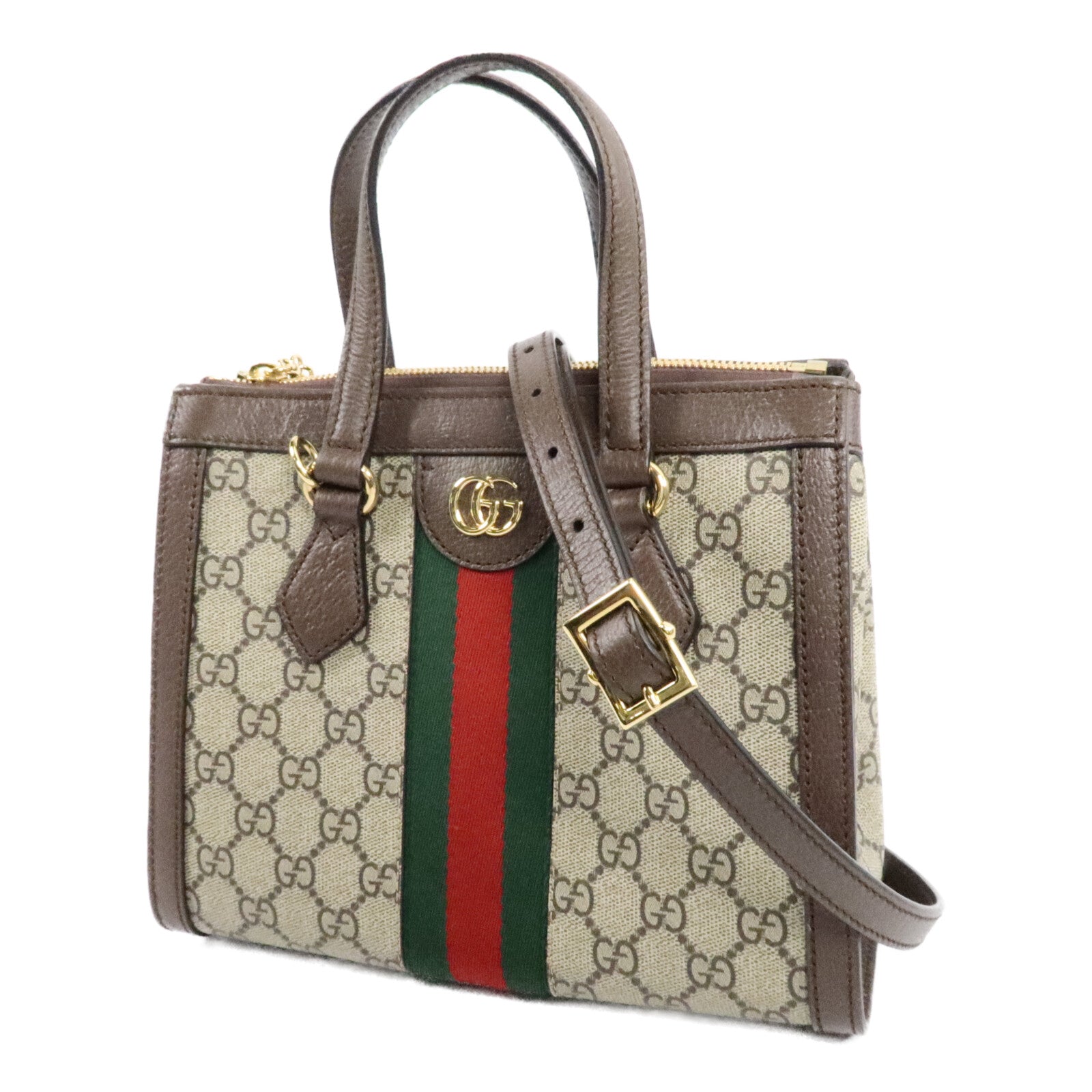 GUCCI 塗層帆布Ophidia Small Tote手挽肩背兩用袋