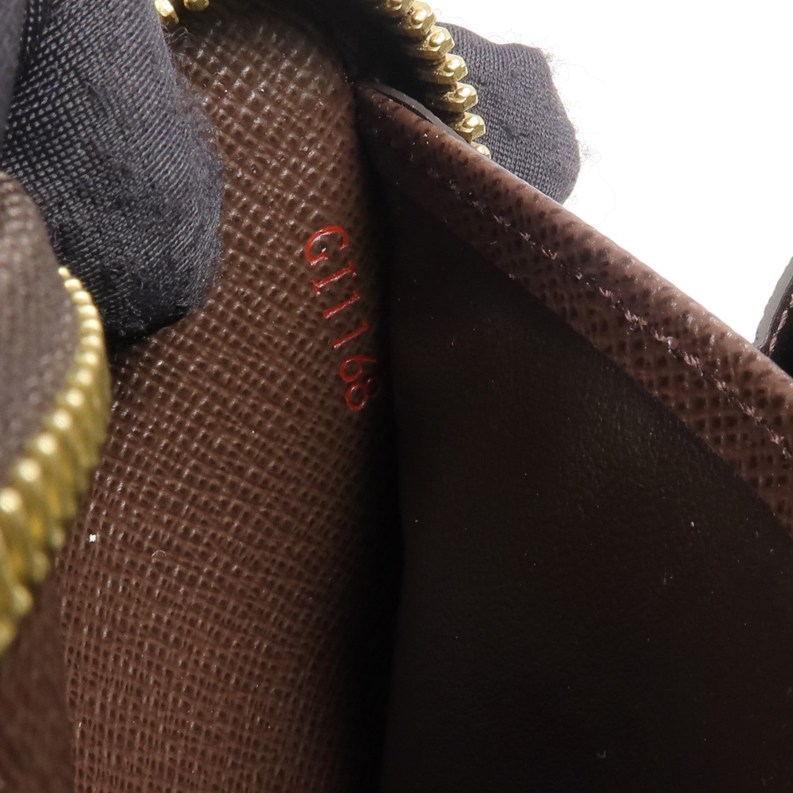 LOUIS VUITTON Damier Zippy Wallet金扣長錢包