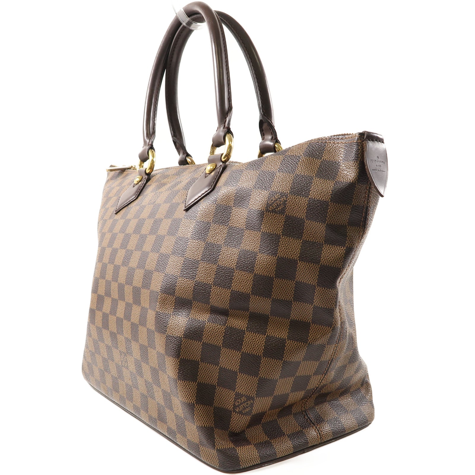 LOUIS VUITTON 【激減優惠】Damier Saleya MM金扣手挽袋/肩背袋啡色
