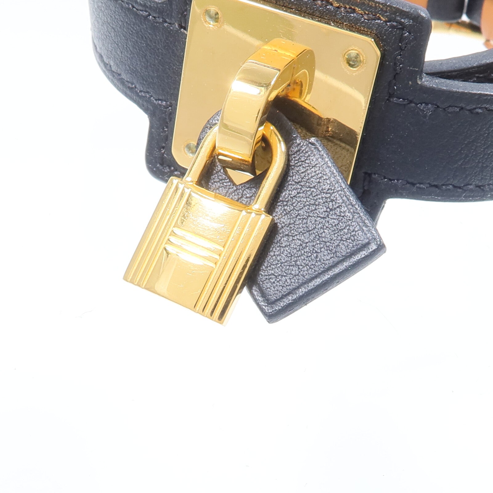 HERMES Swift皮革O'Kelly Double Tour Bracelet手帶Noir