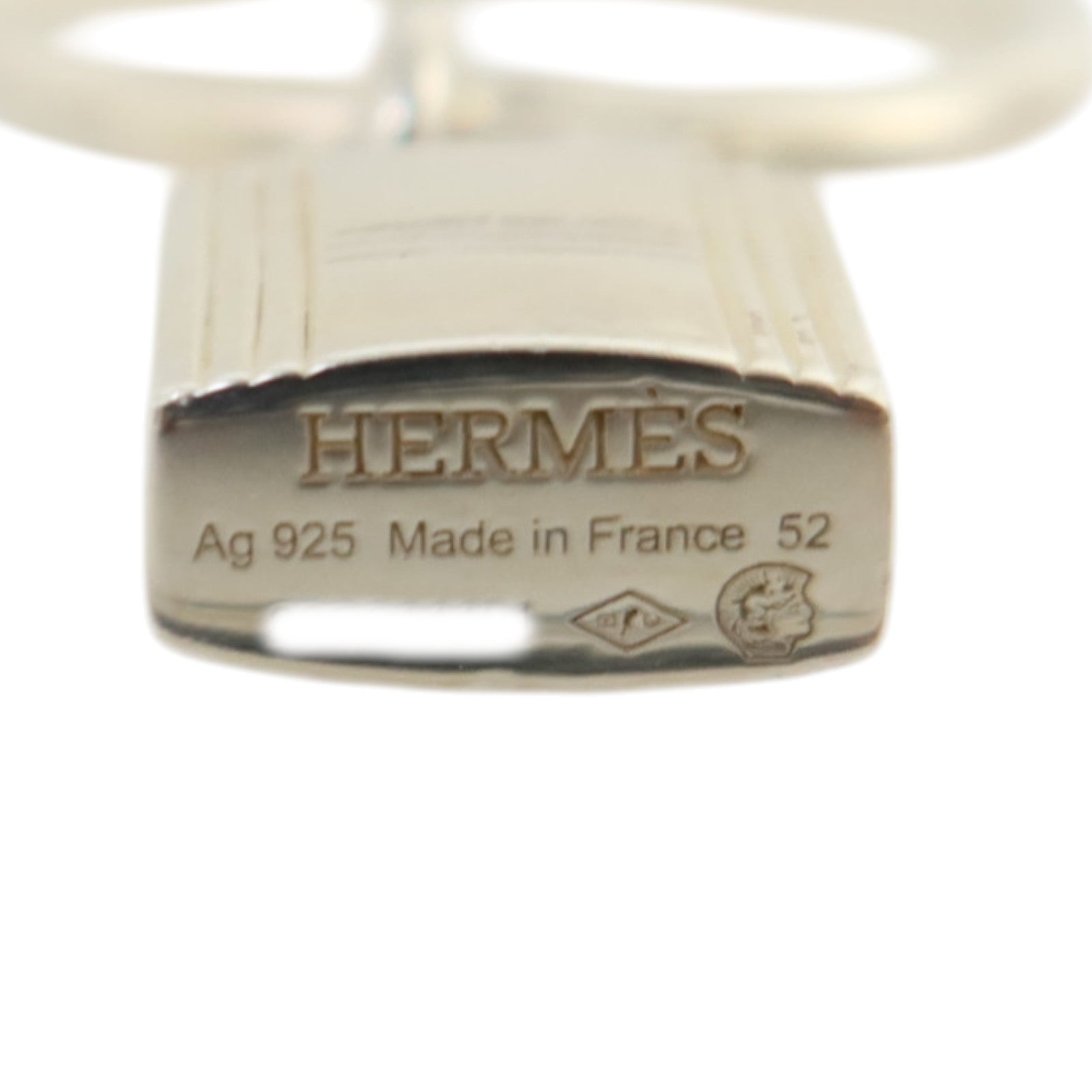 HERMES 925純銀Kelly Cadenas Ring戒指US#5.75/Hermes#52