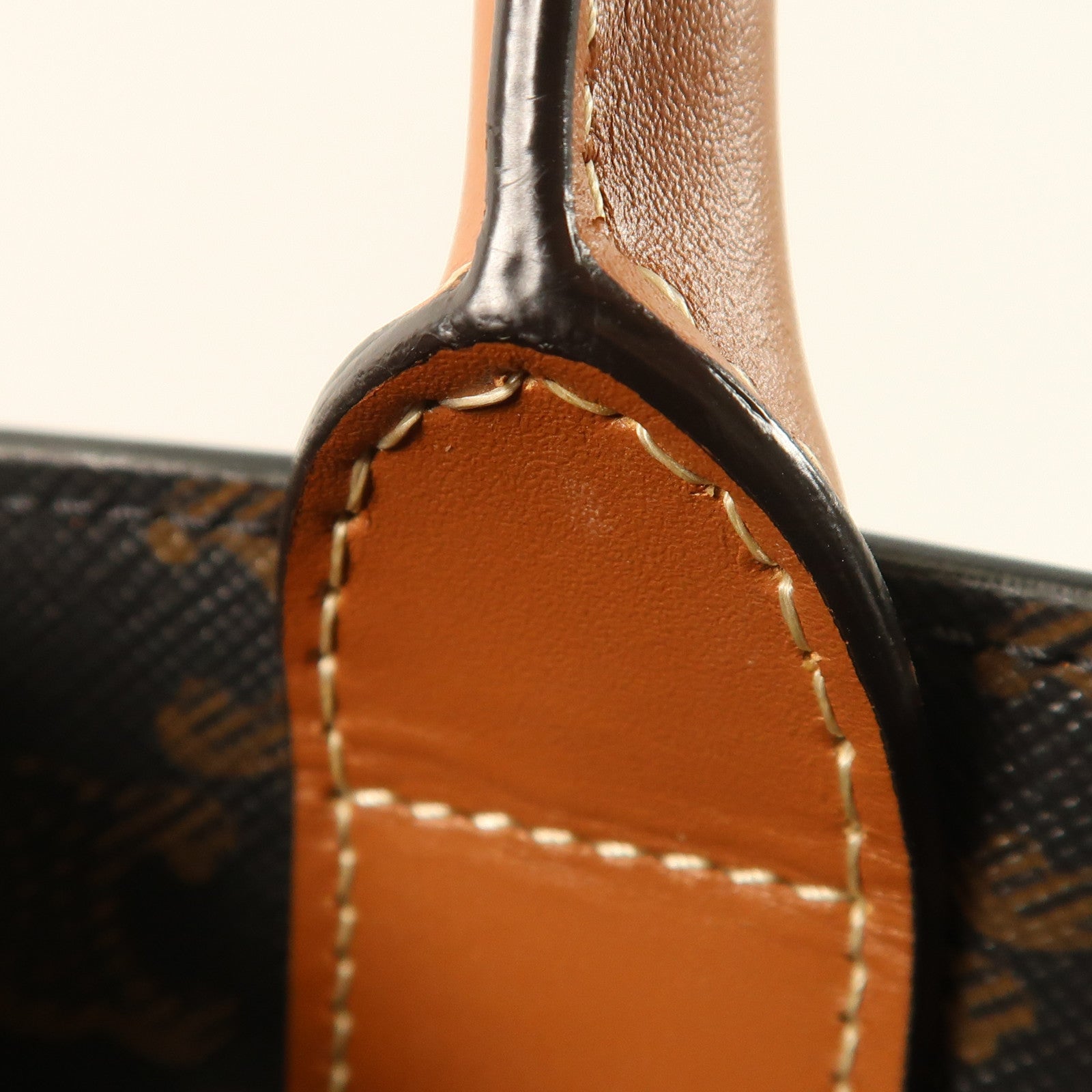 CELINE 塗層帆布Vertical Cabas In Triomphe金扣手挽肩背兩用袋