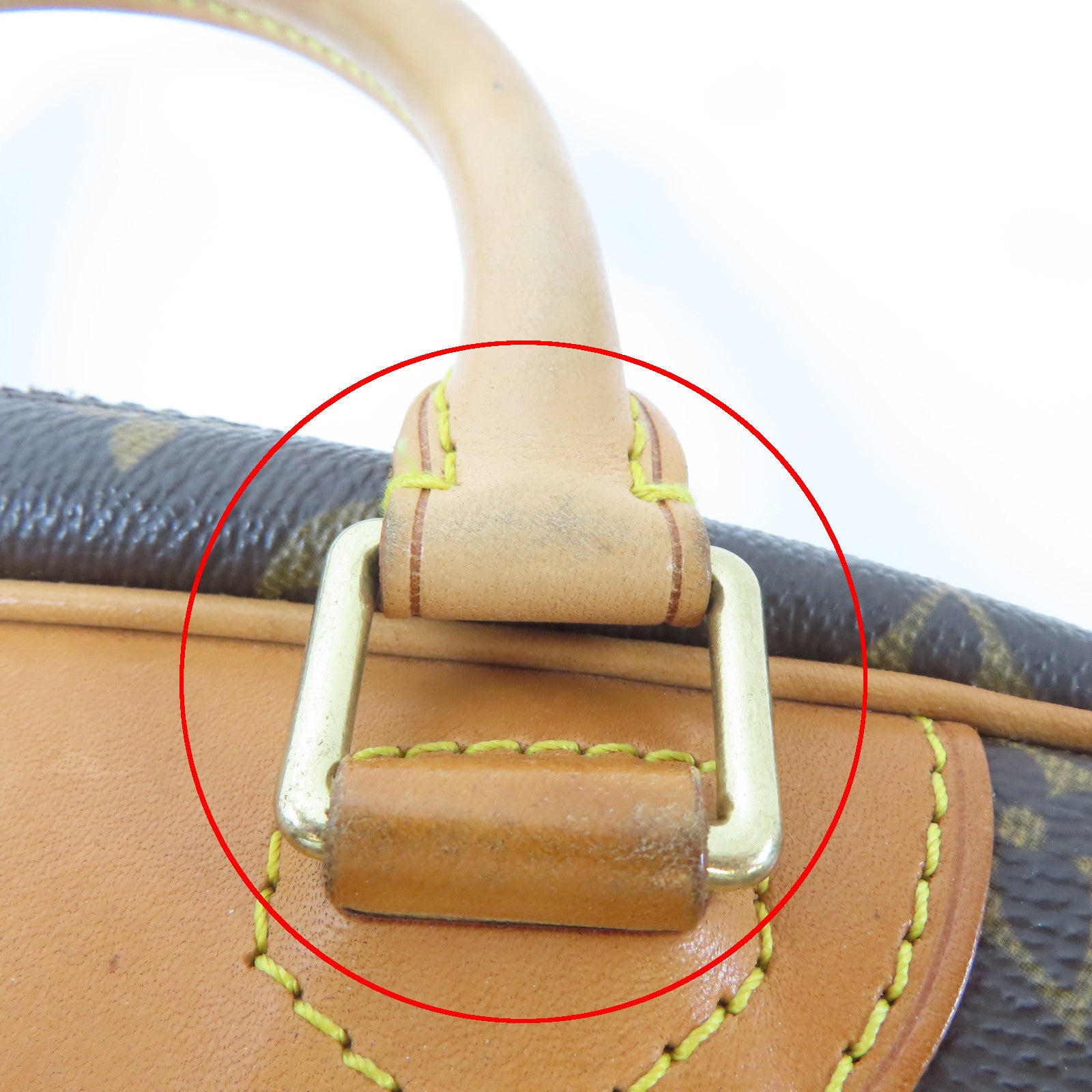 LOUIS VUITTON 【激減優惠】Monogram Trouville Boston Bag金扣手挽袋啡色