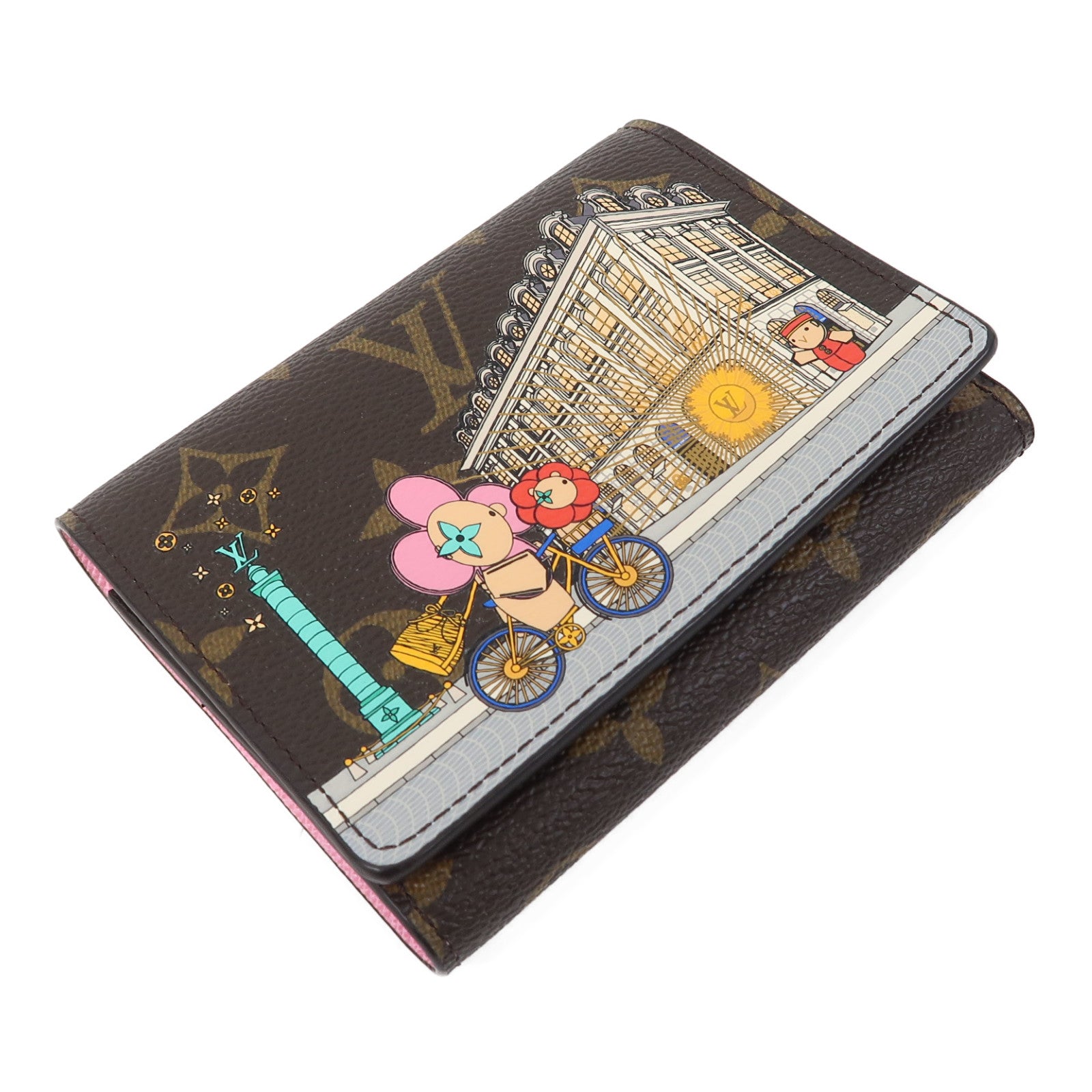 LOUIS VUITTON Monogram Vivienne Victorine金扣錢包啡色