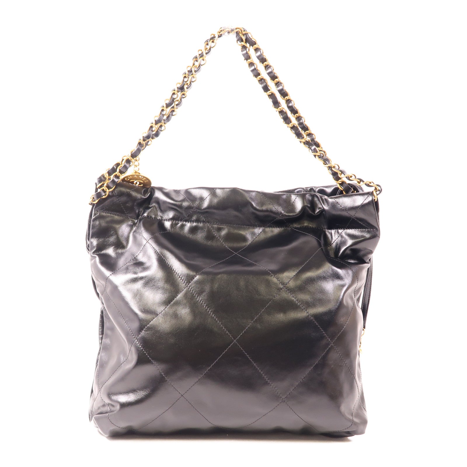 CHANEL 牛皮皮革Chanel 22 Small金扣鏈帶肩背袋