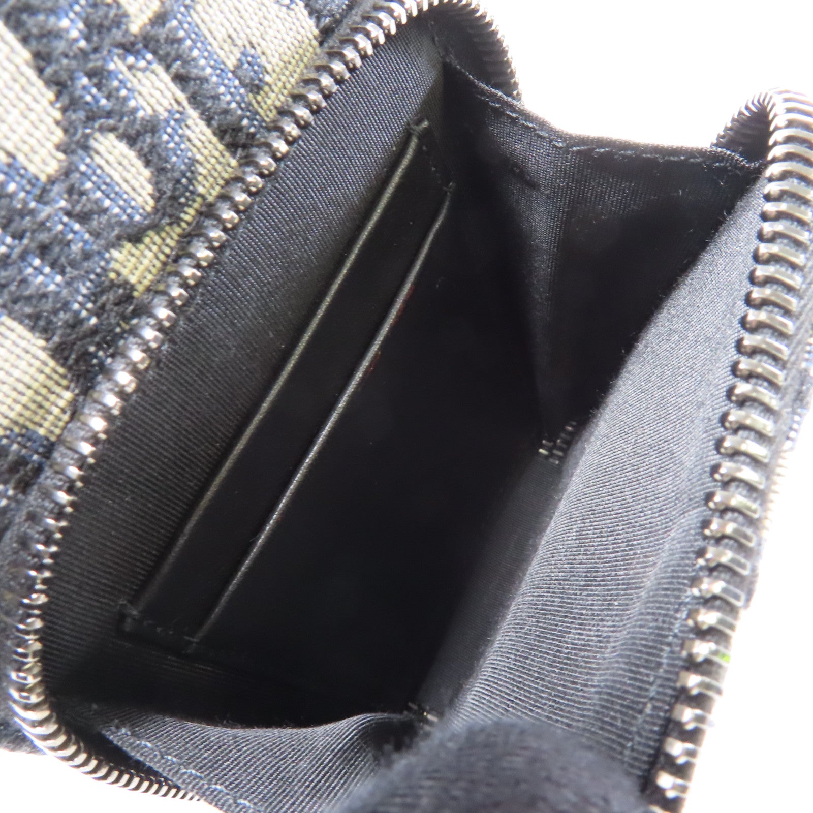 Dior 帆布2 Way Shoulder銀扣手挽肩背兩用袋藍色